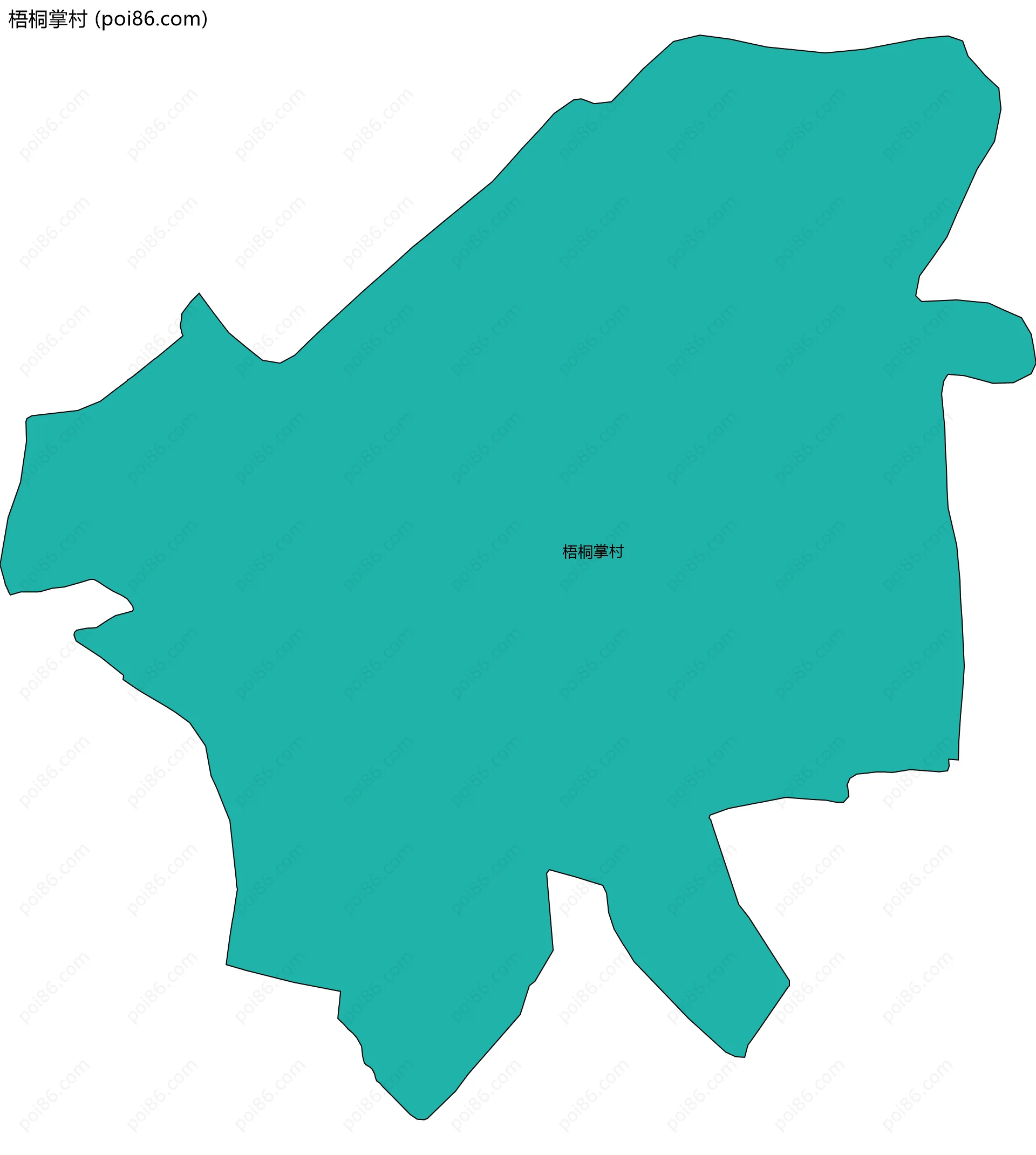 梧桐掌村边界地图