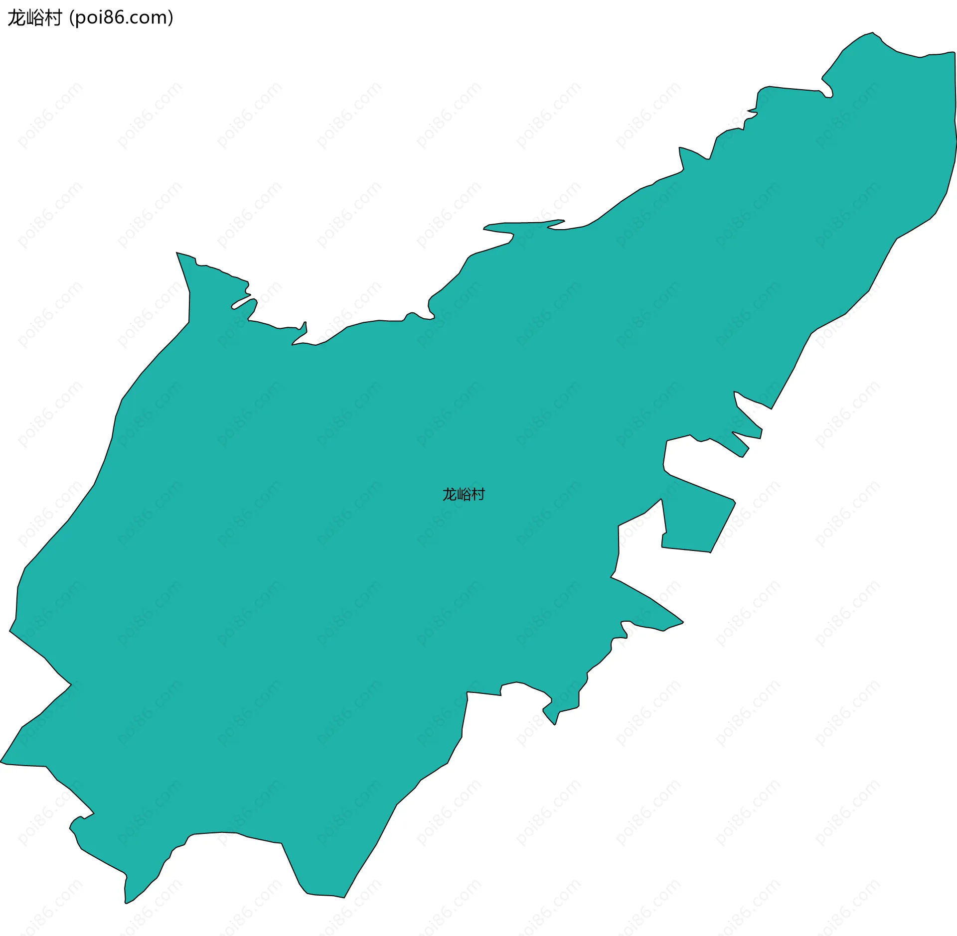 龙峪村边界地图