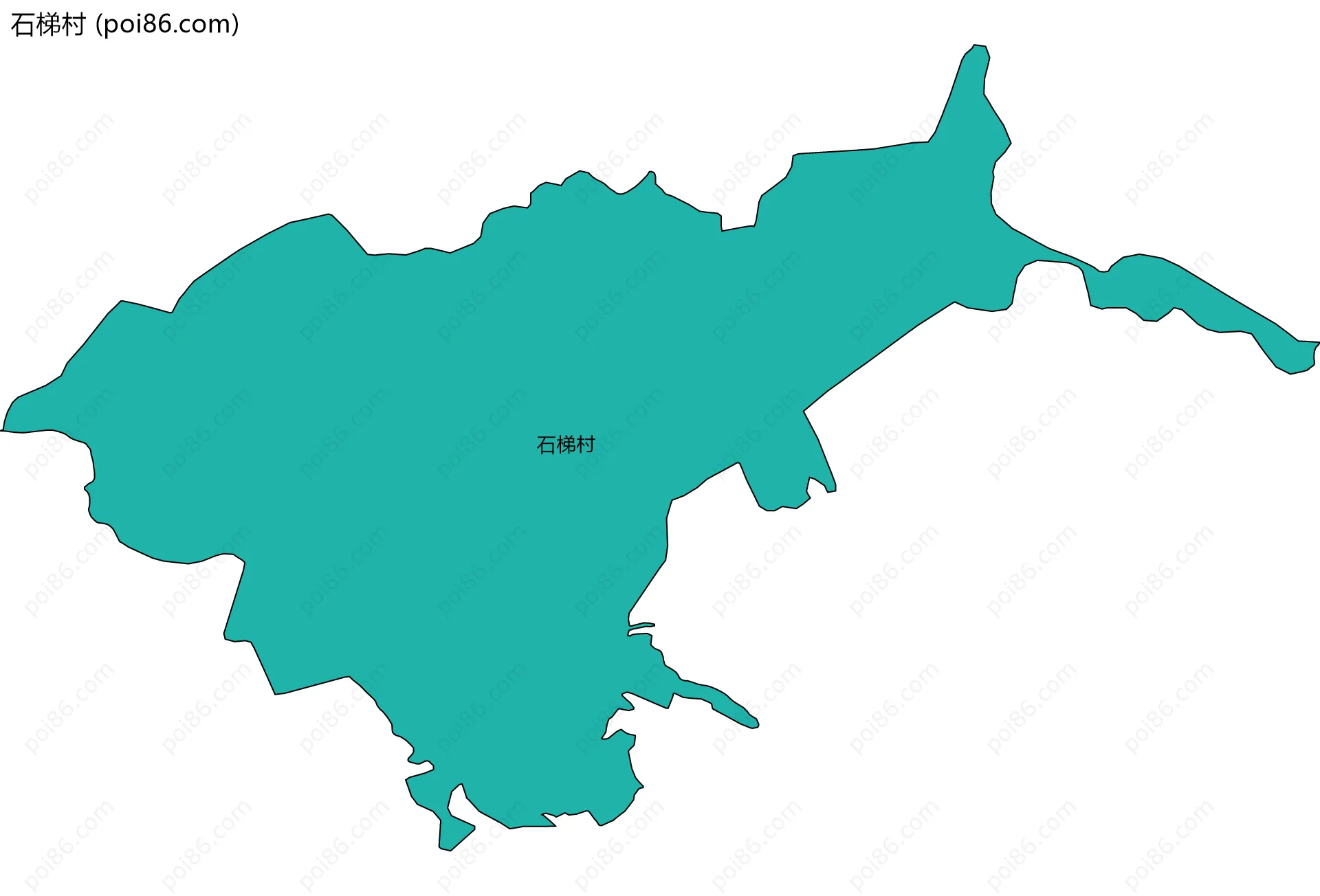 石梯村边界地图