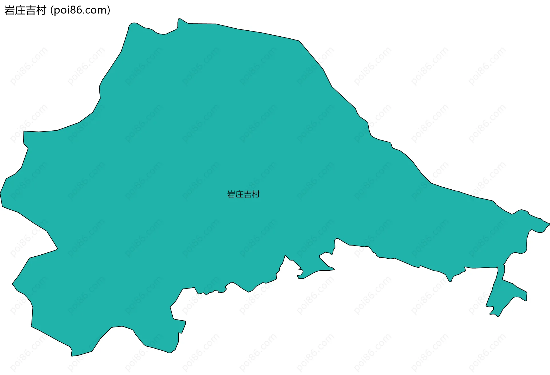 岩庄吉村边界地图