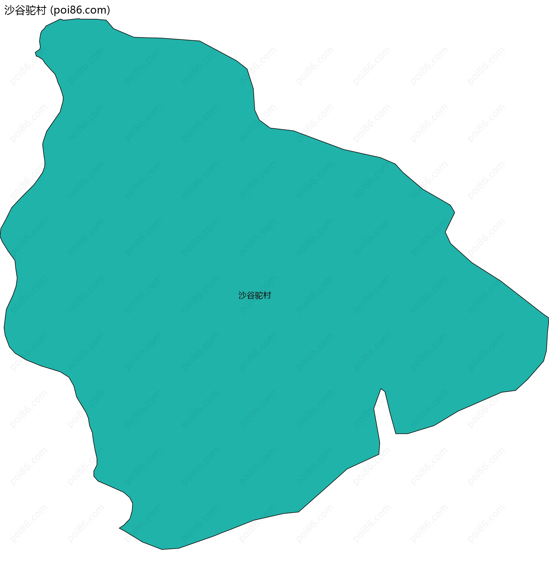 沙谷驼村边界地图