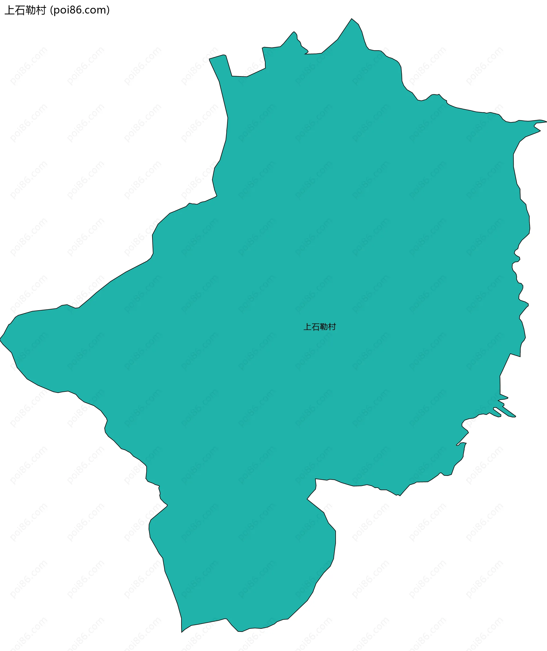 上石勒村边界地图