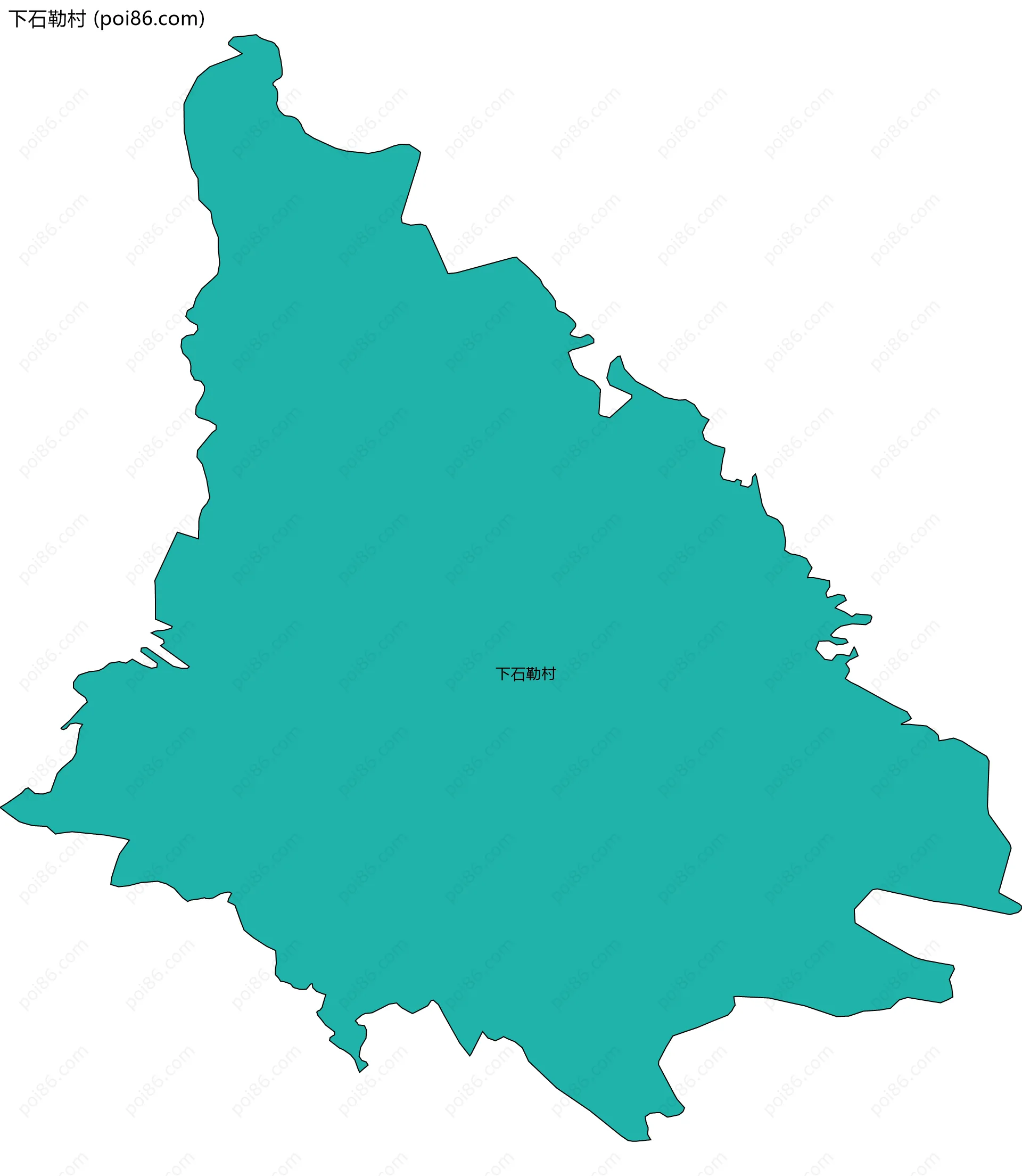 下石勒村边界地图