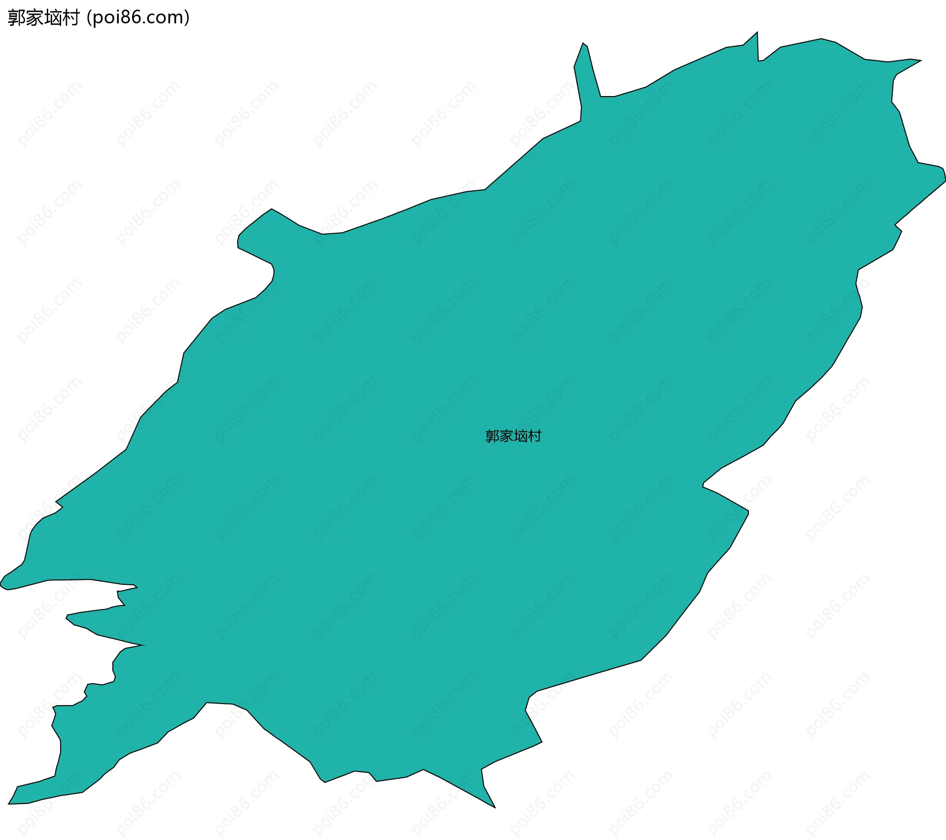 郭家垴村边界地图