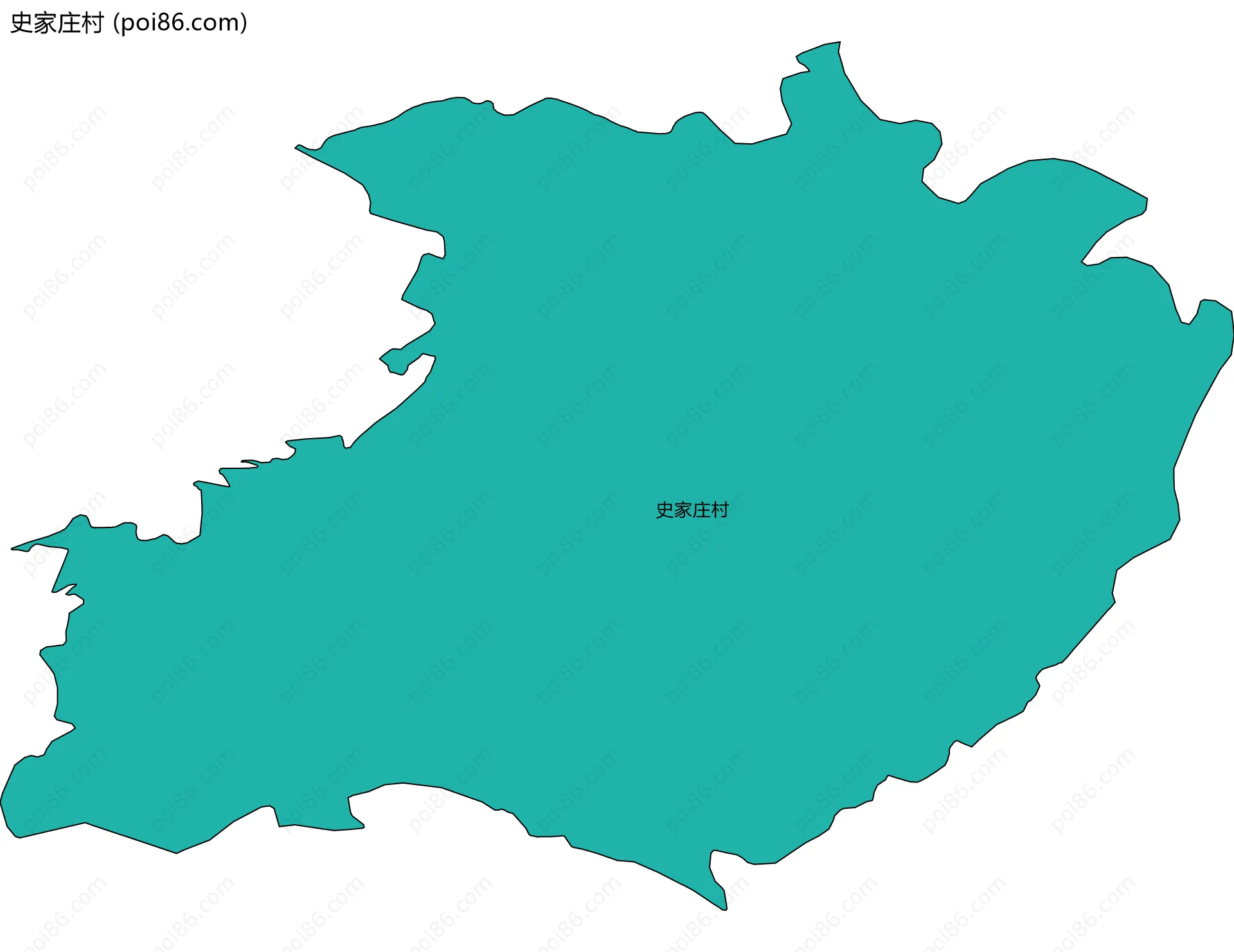史家庄村边界地图