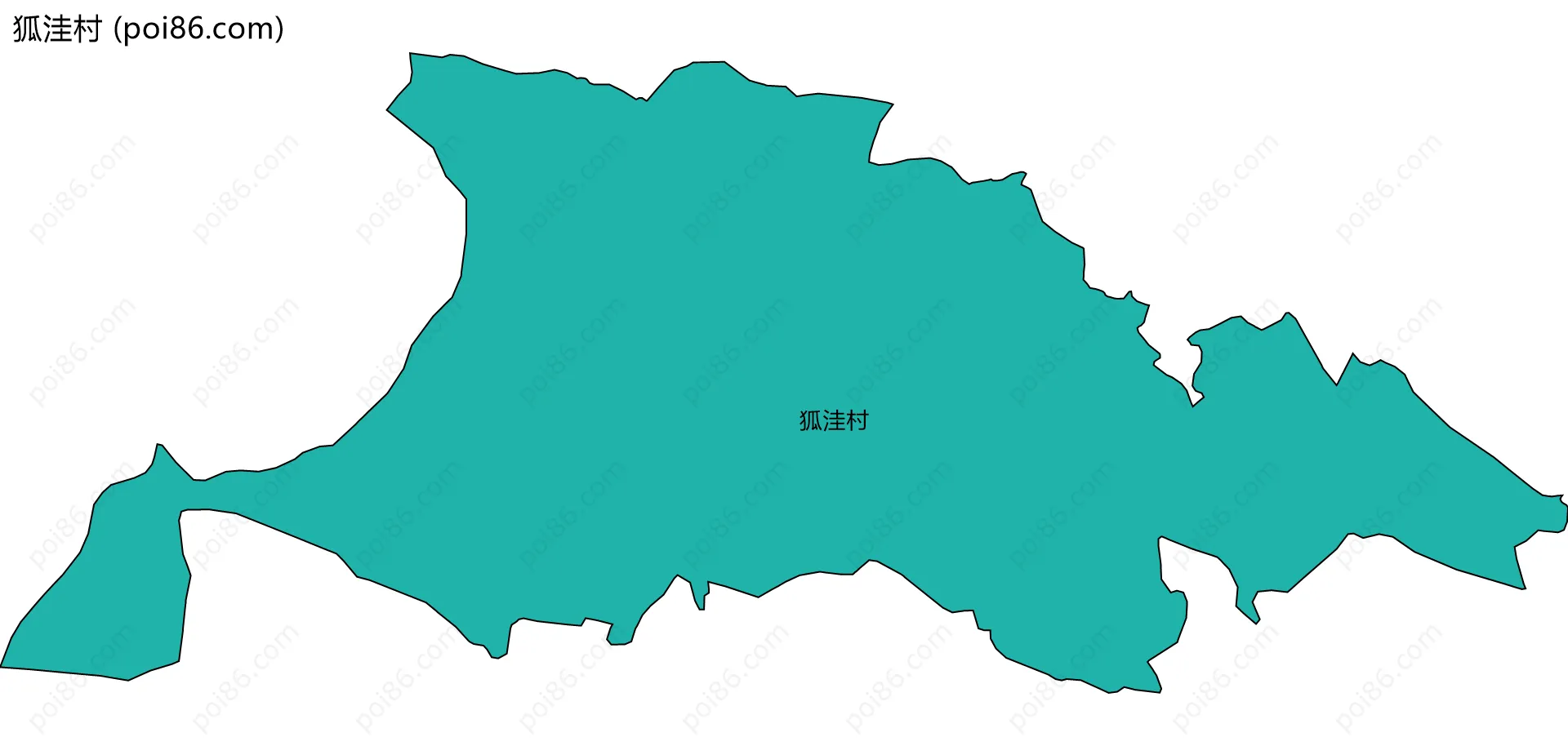 狐洼村边界地图