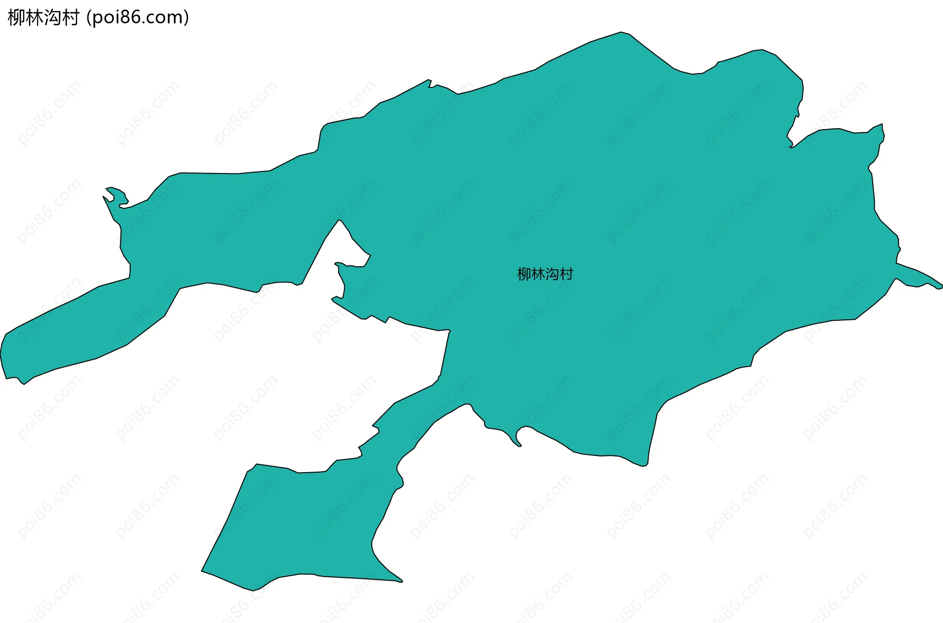柳林沟村边界地图