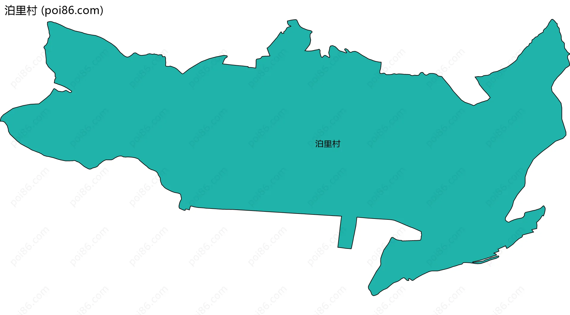 泊里村边界地图
