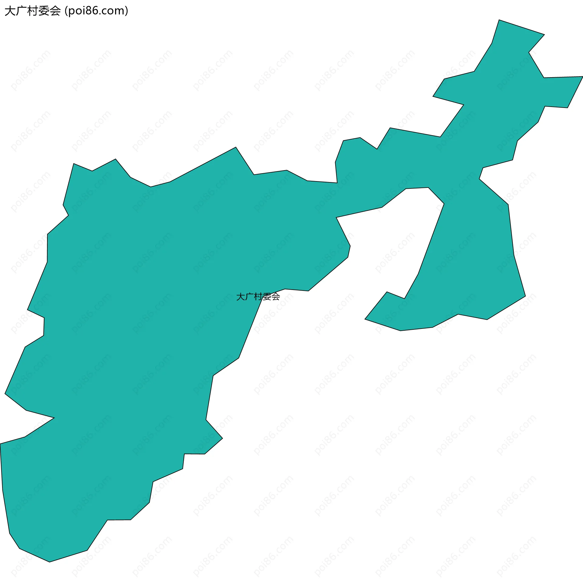 大广村委会边界地图