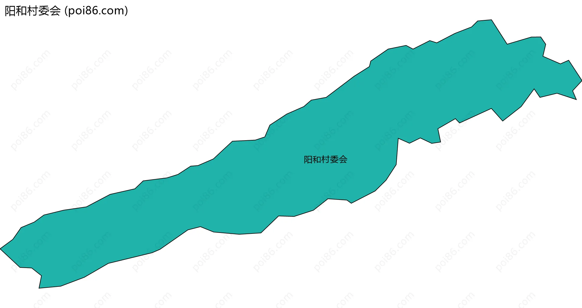 阳和村委会边界地图
