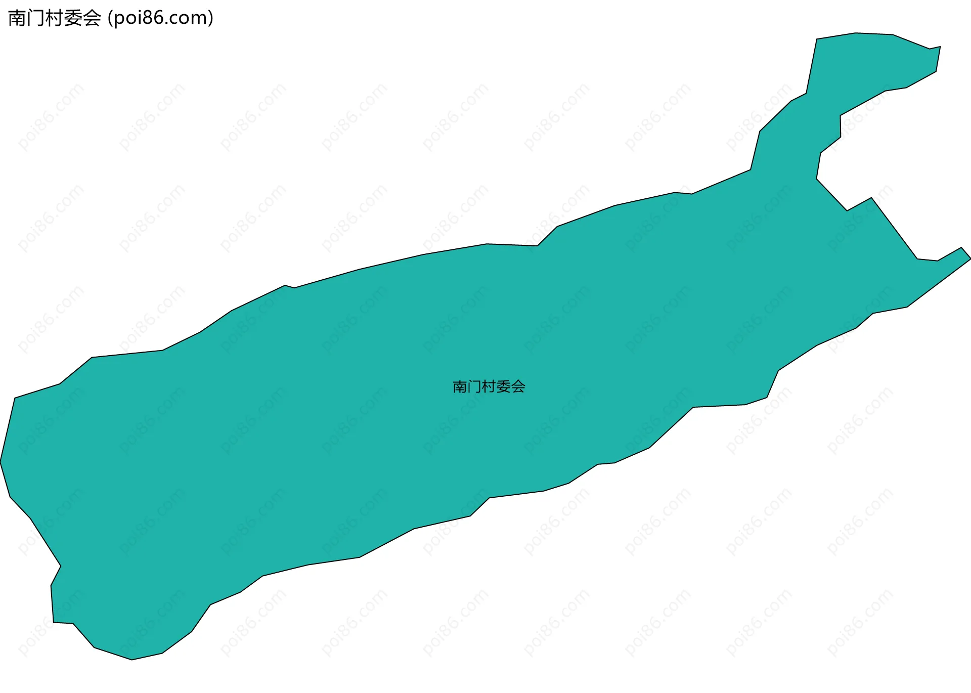 南门村委会边界地图