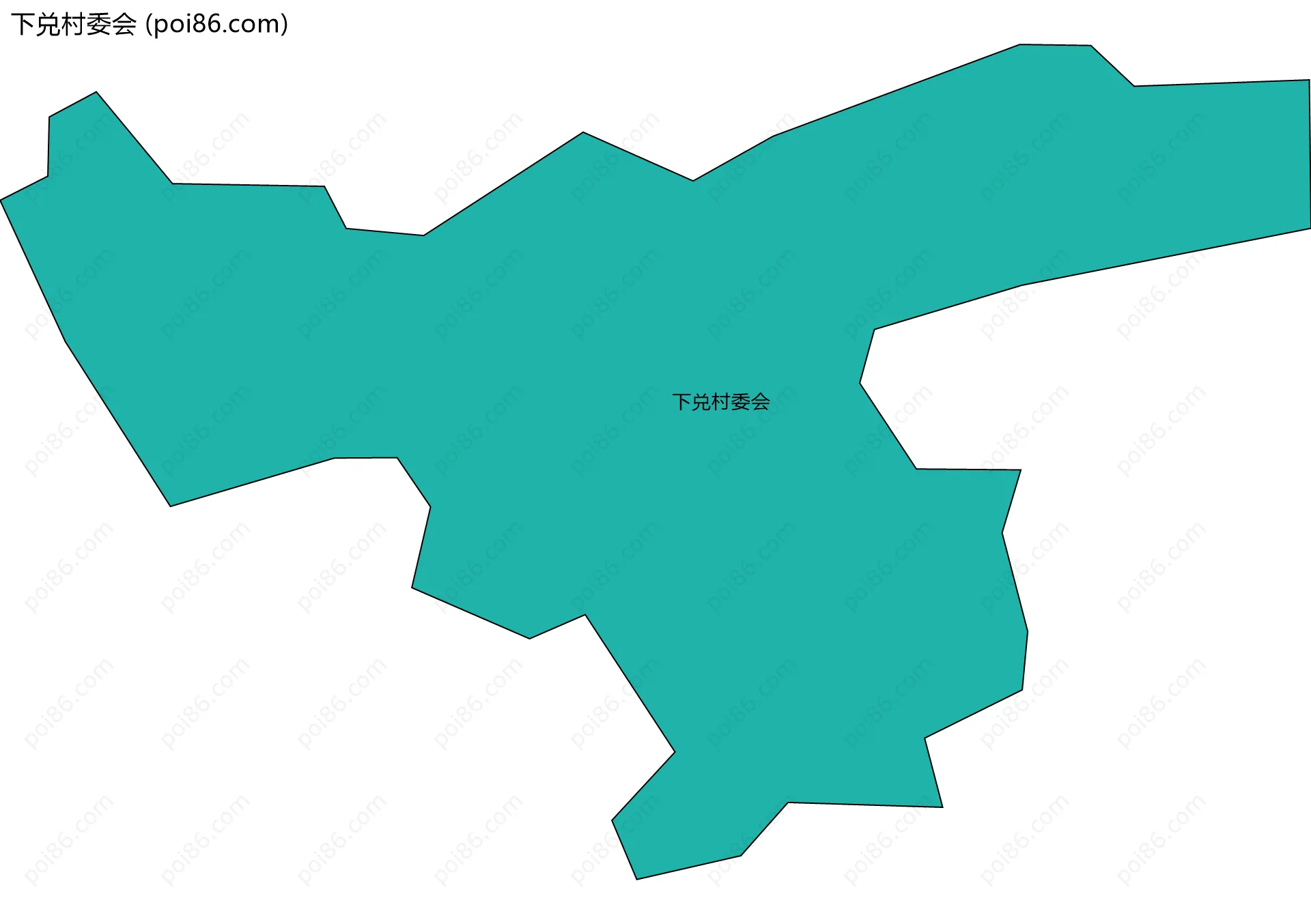 下兑村委会边界地图