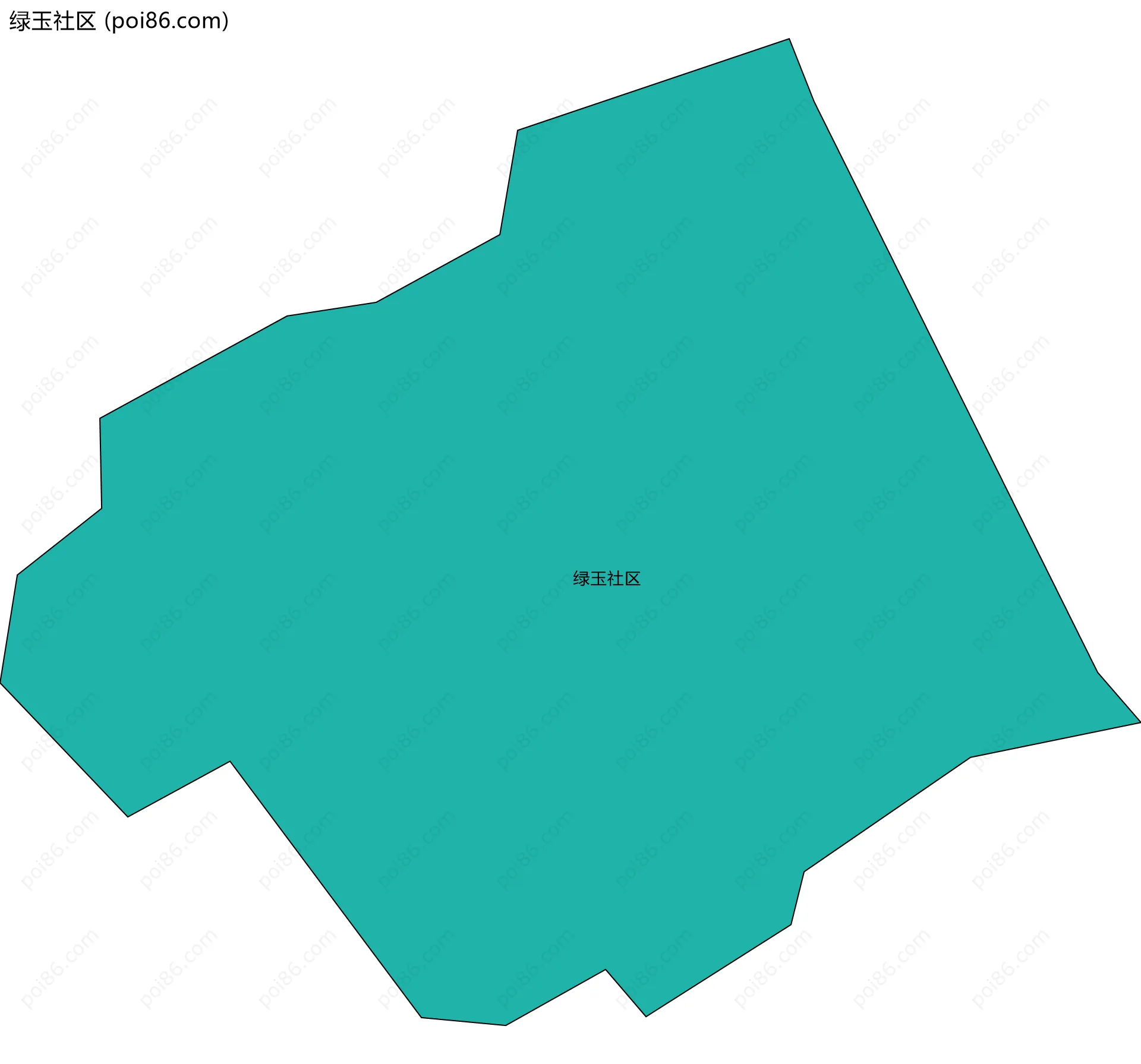 绿玉社区边界地图