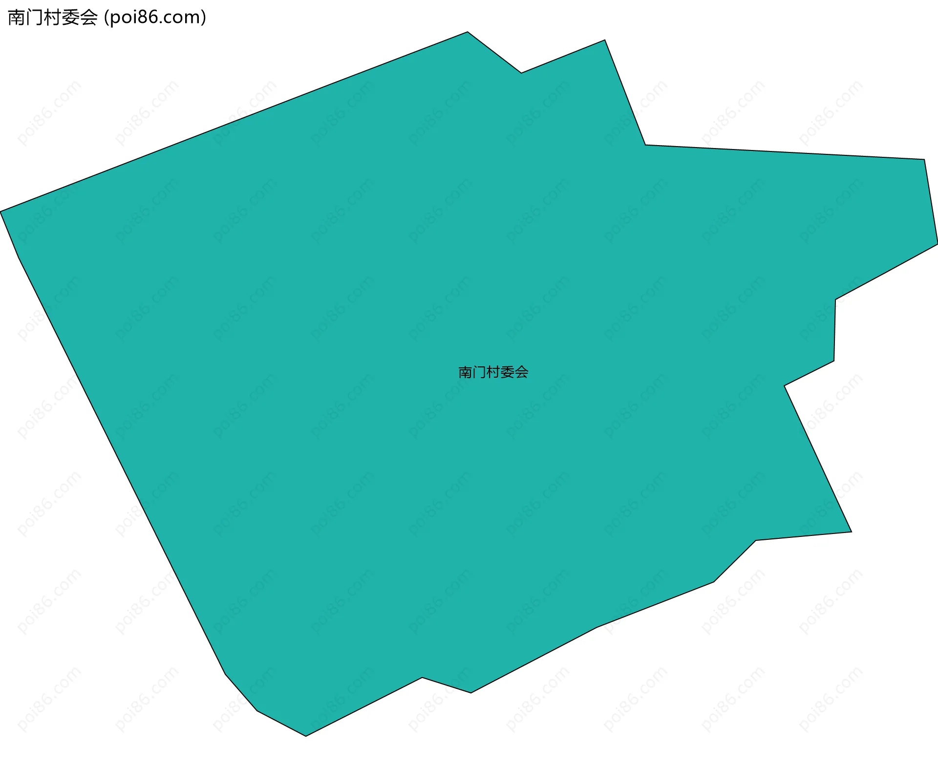 南门村委会边界地图