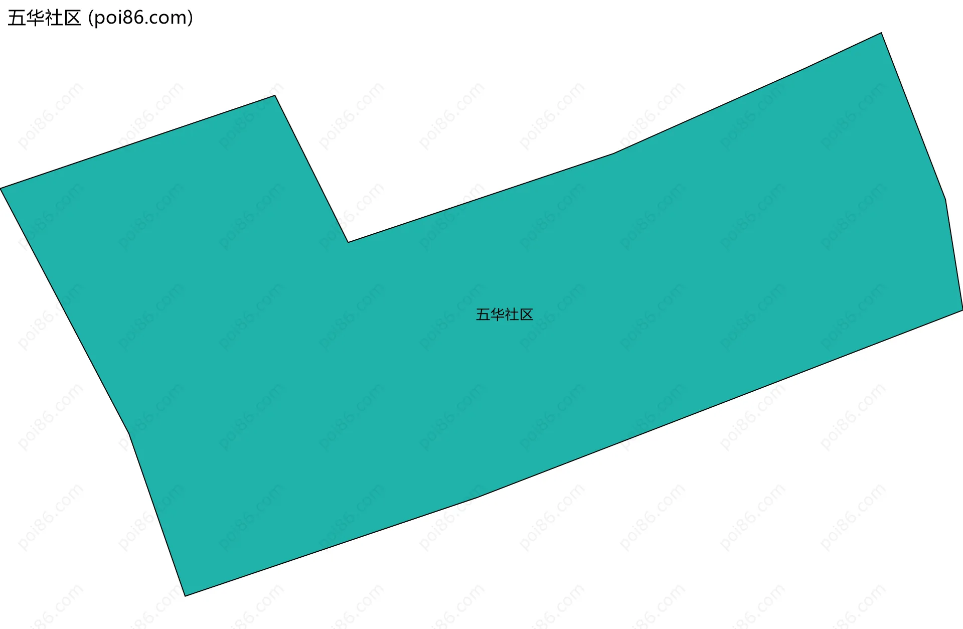 五华社区边界地图