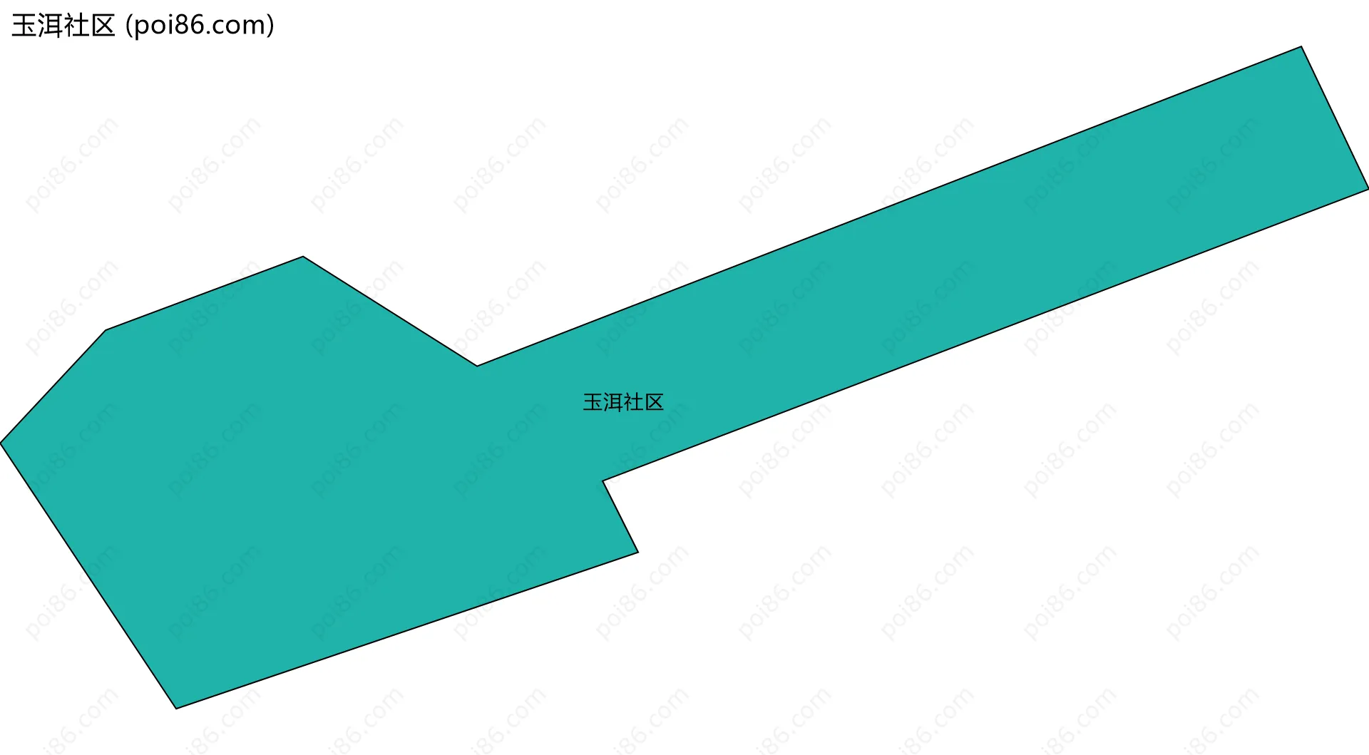 玉洱社区边界地图