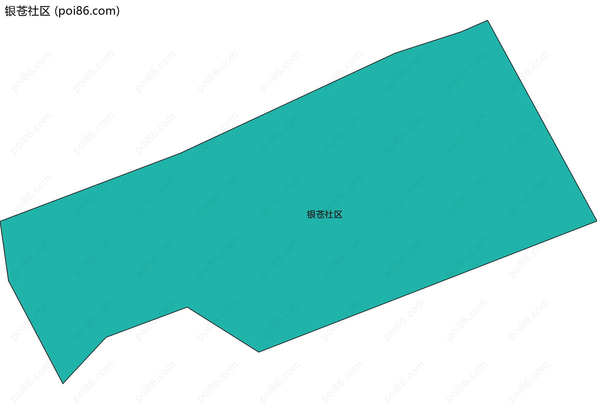 银苍社区边界地图