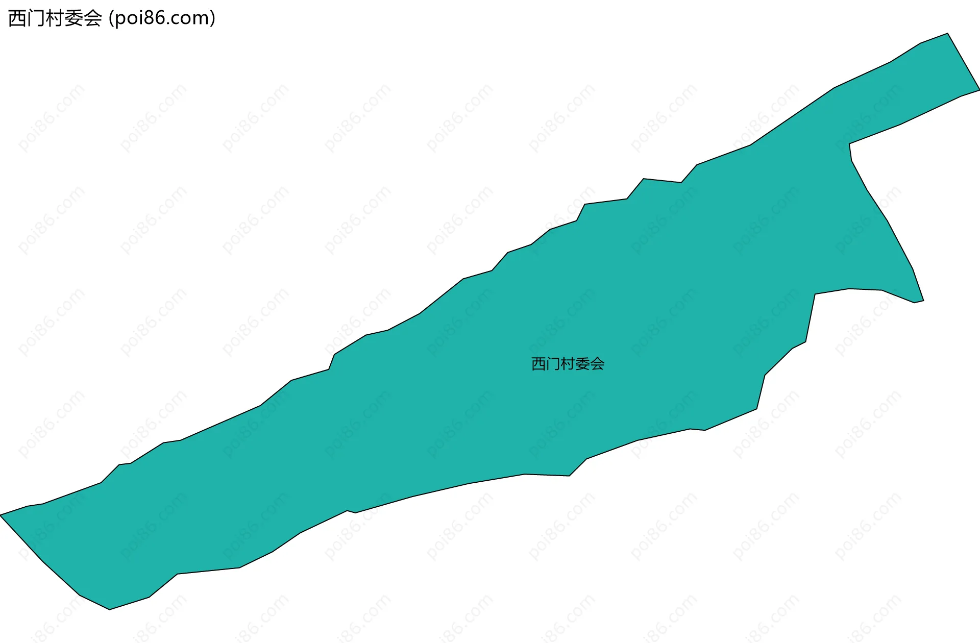西门村委会边界地图