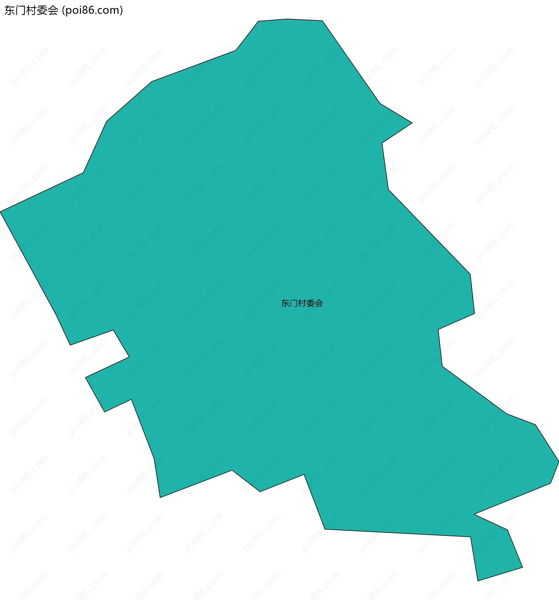东门村委会边界地图