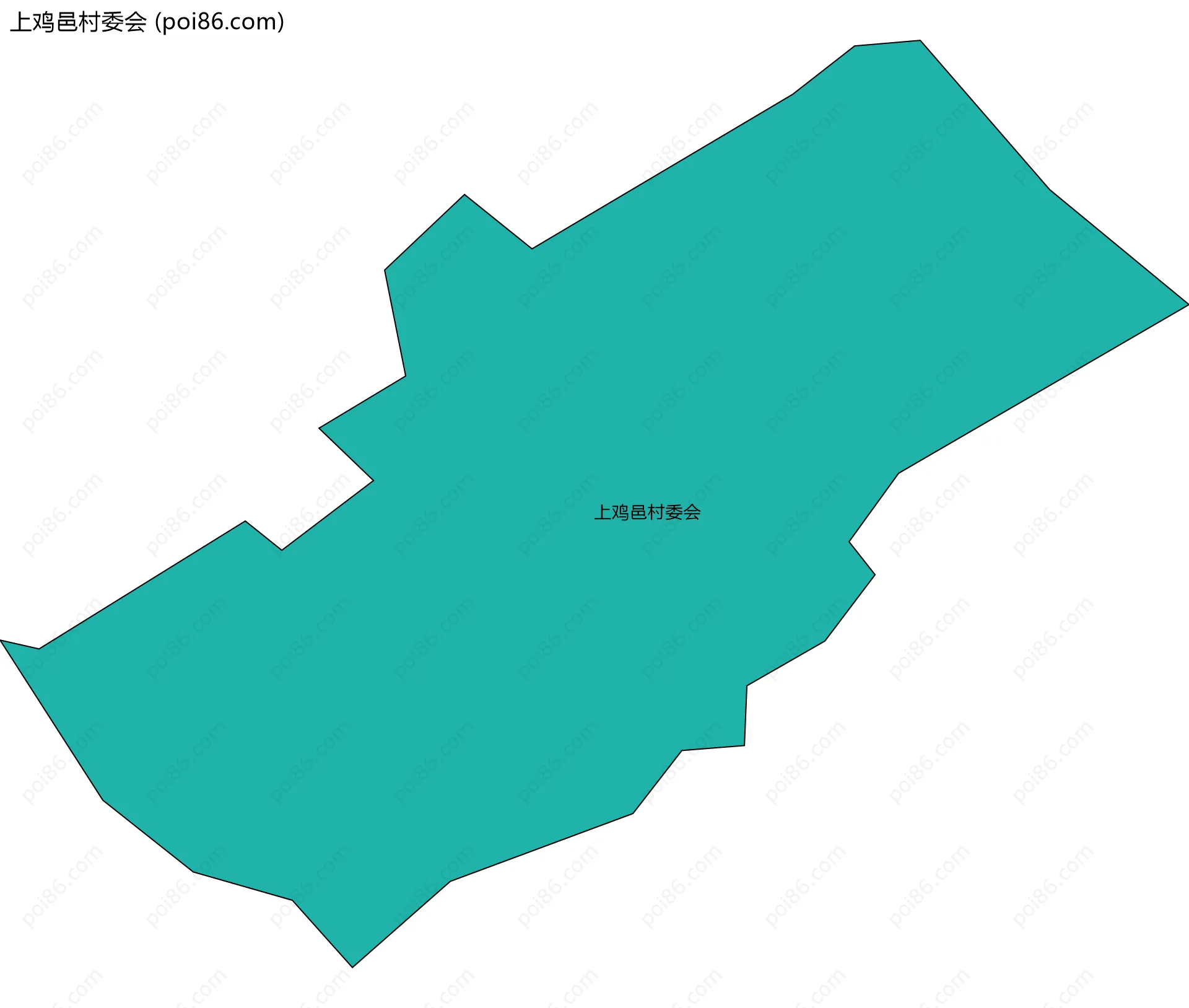 上鸡邑村委会边界地图