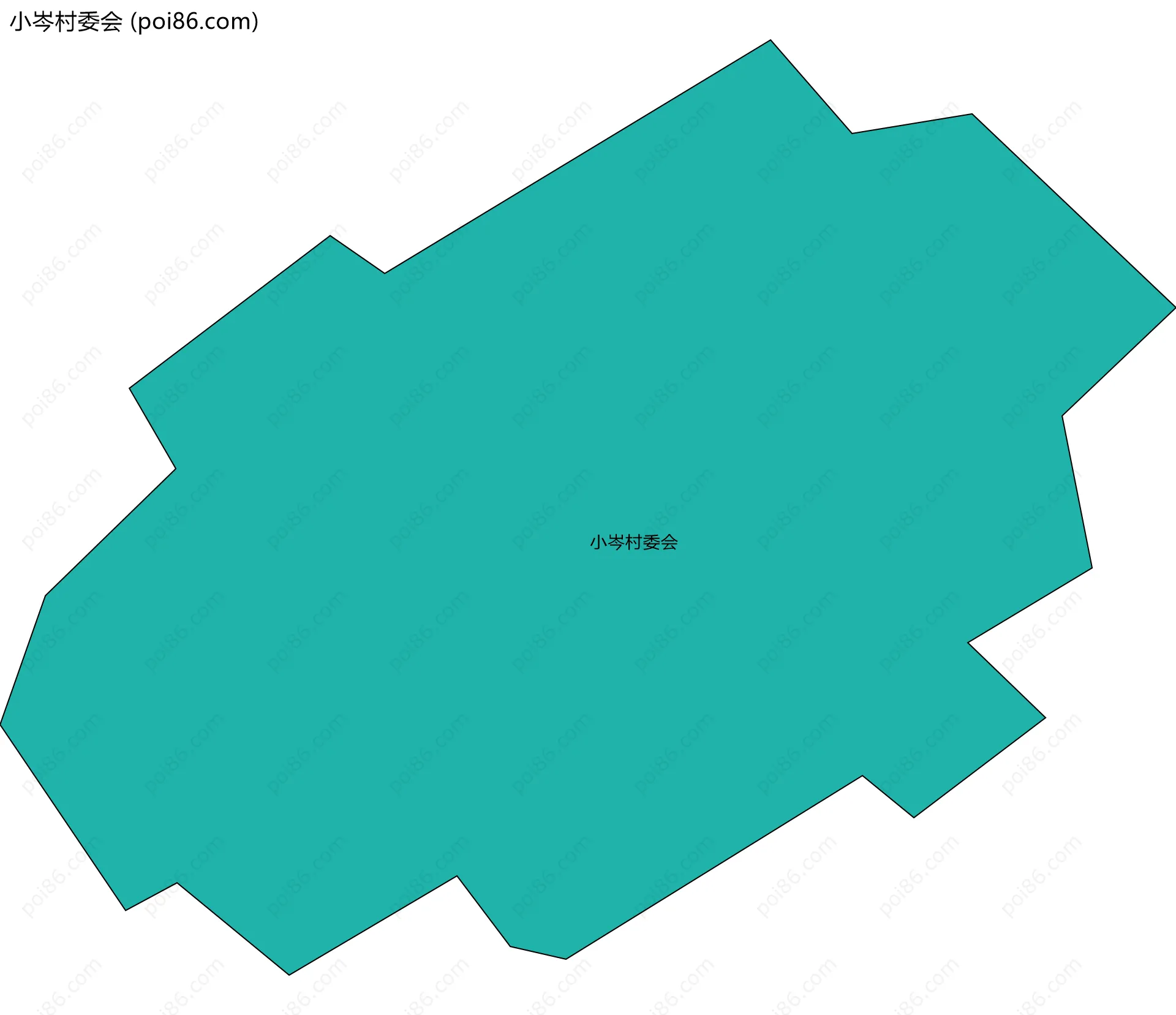 小岑村委会边界地图