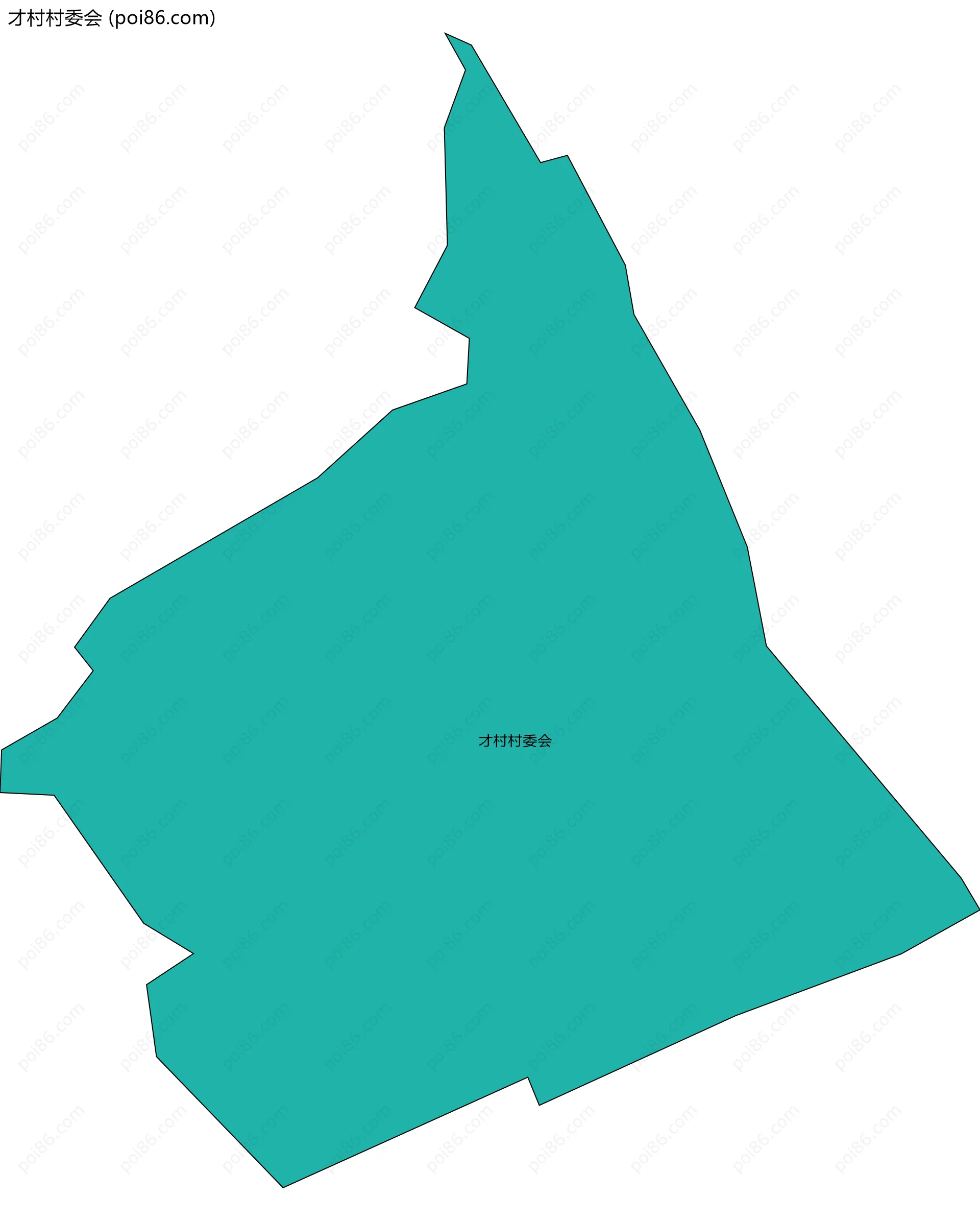 才村村委会边界地图