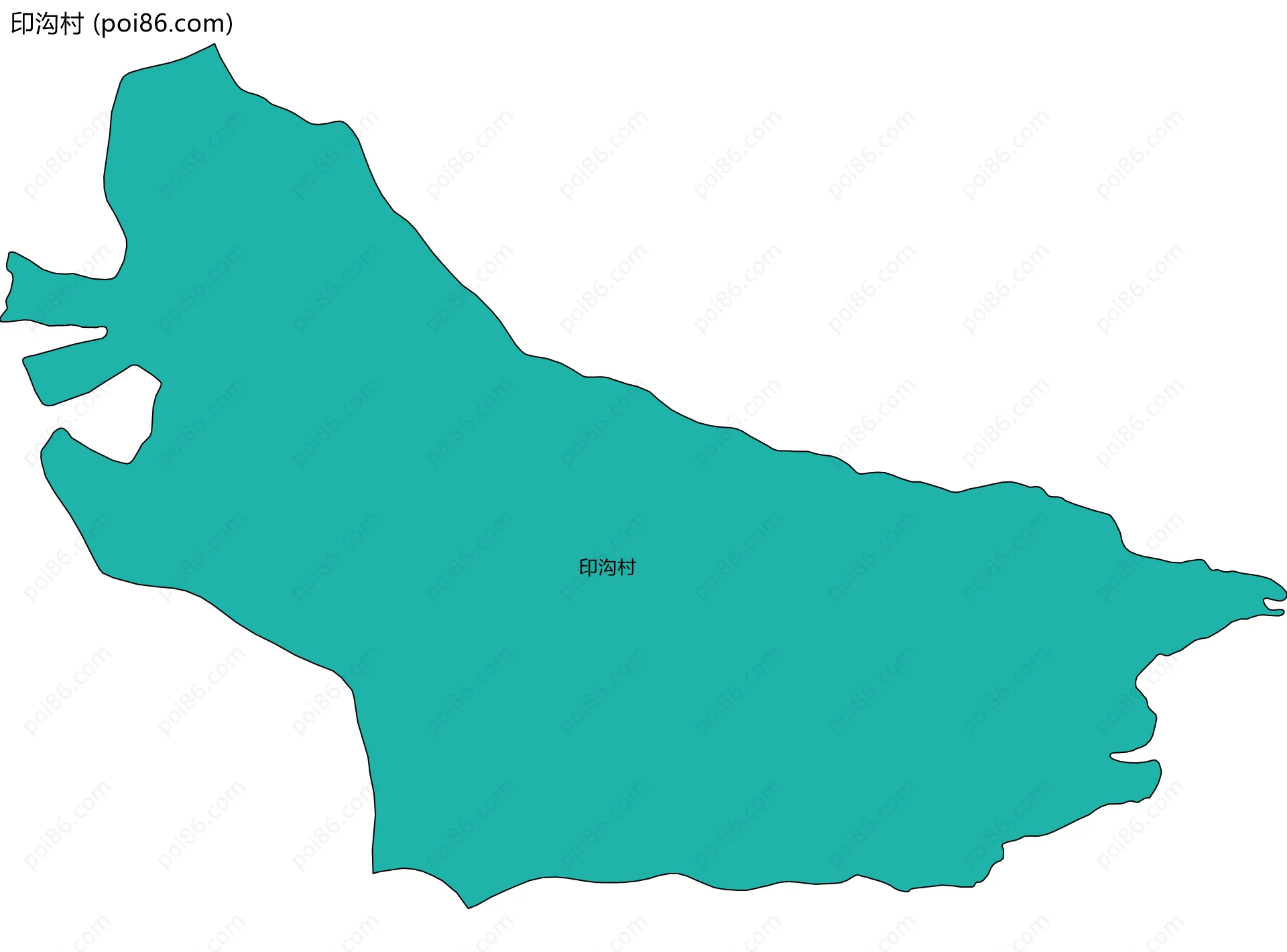 印沟村边界地图