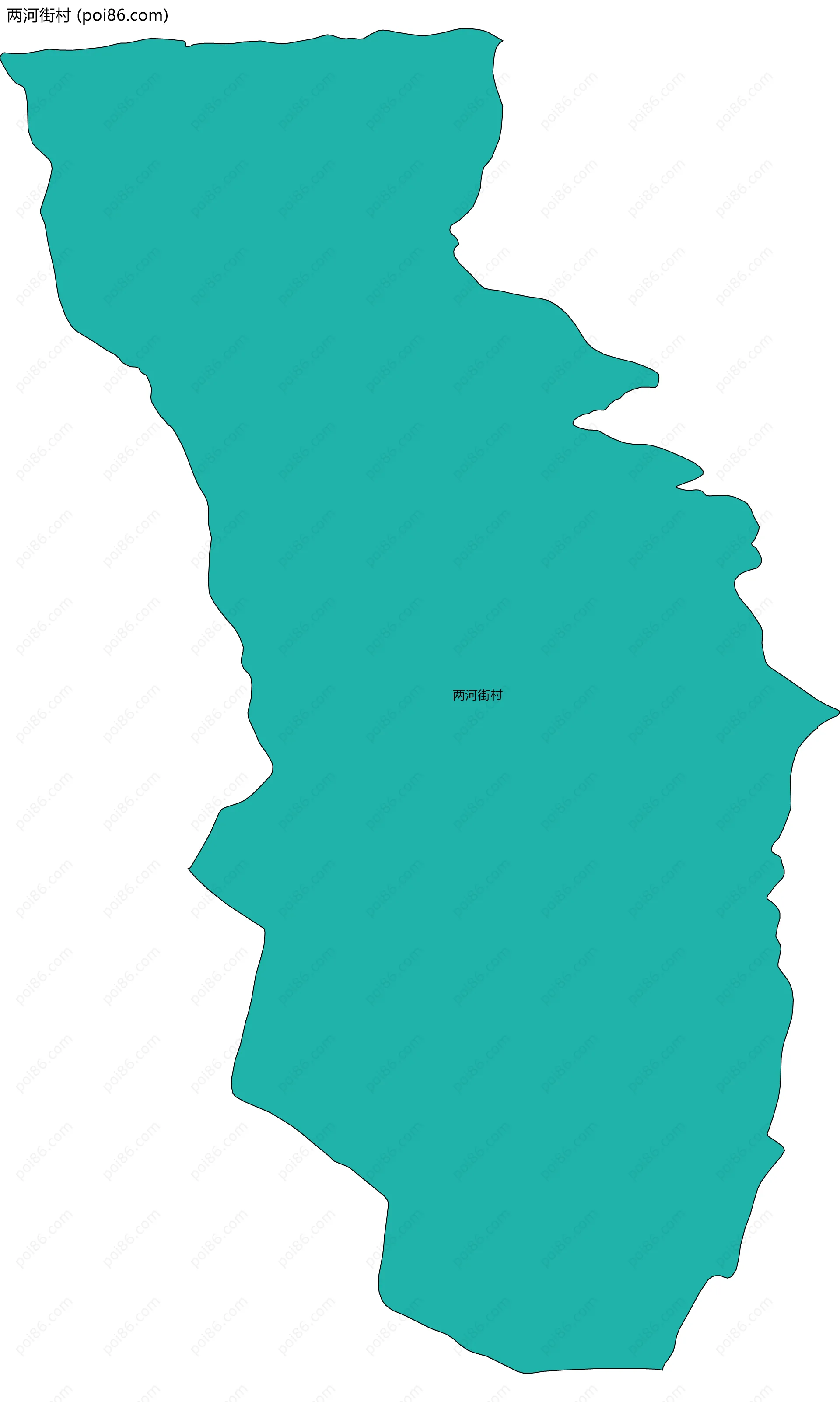 两河街村边界地图