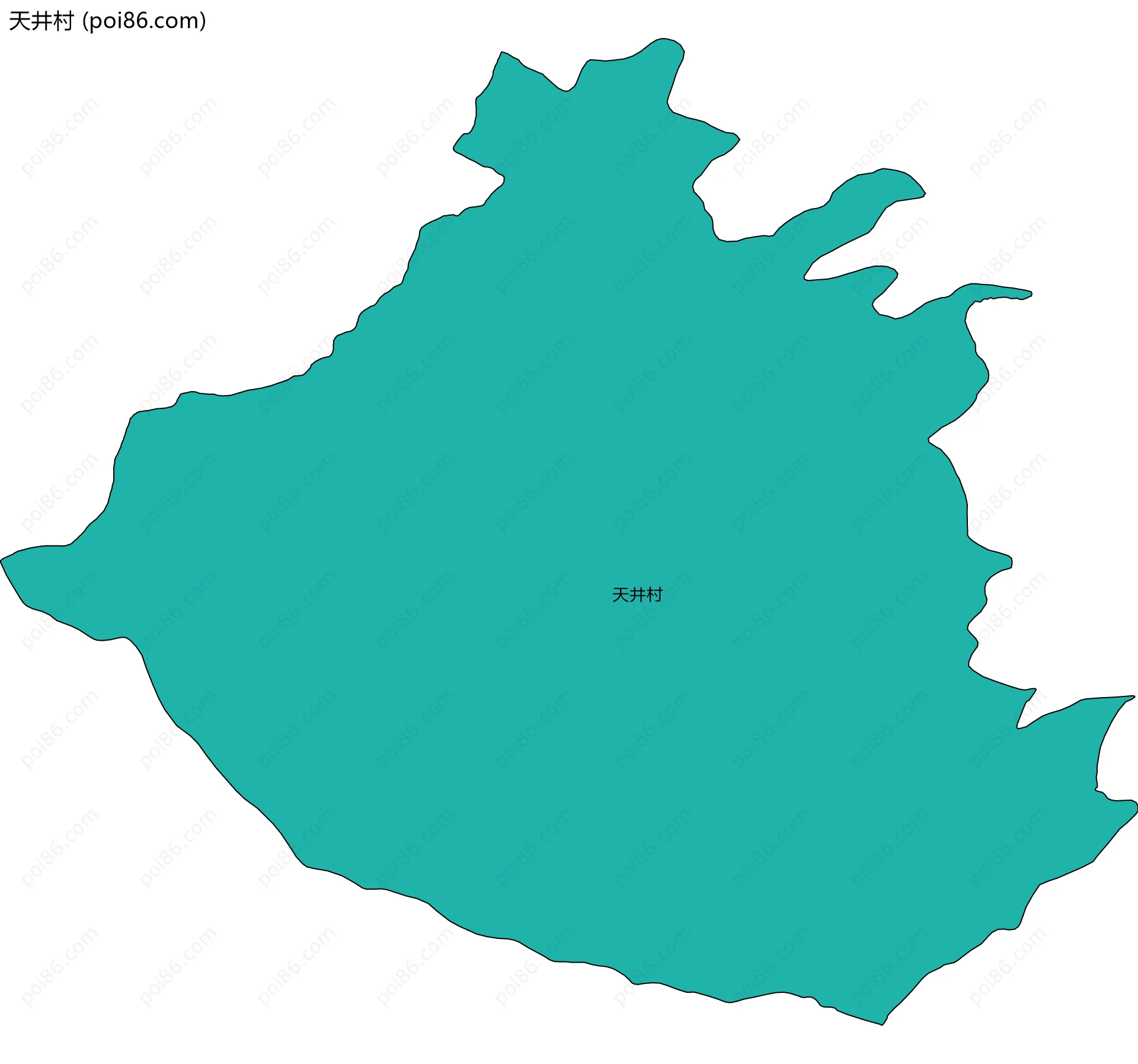 天井村边界地图
