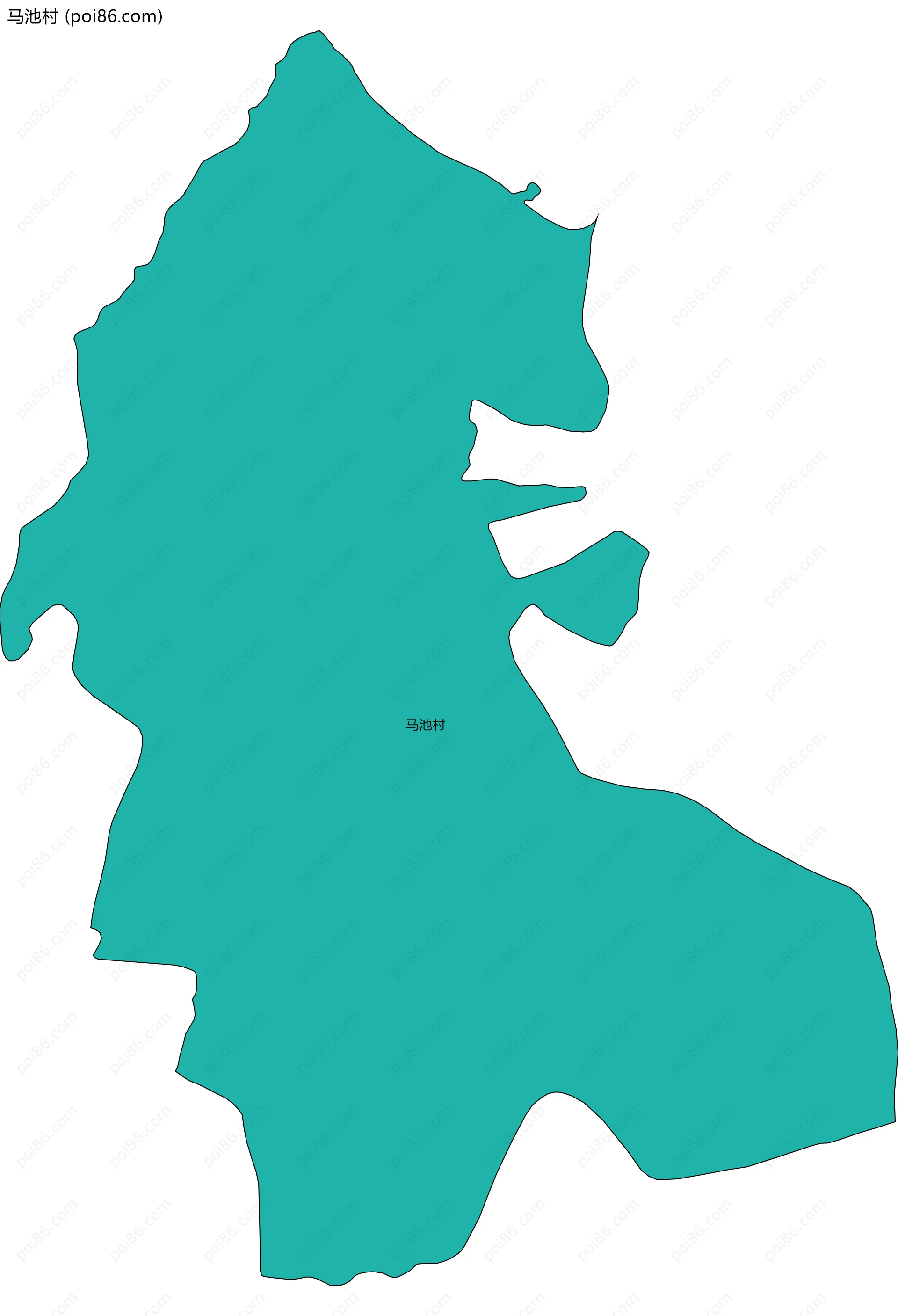 马池村边界地图