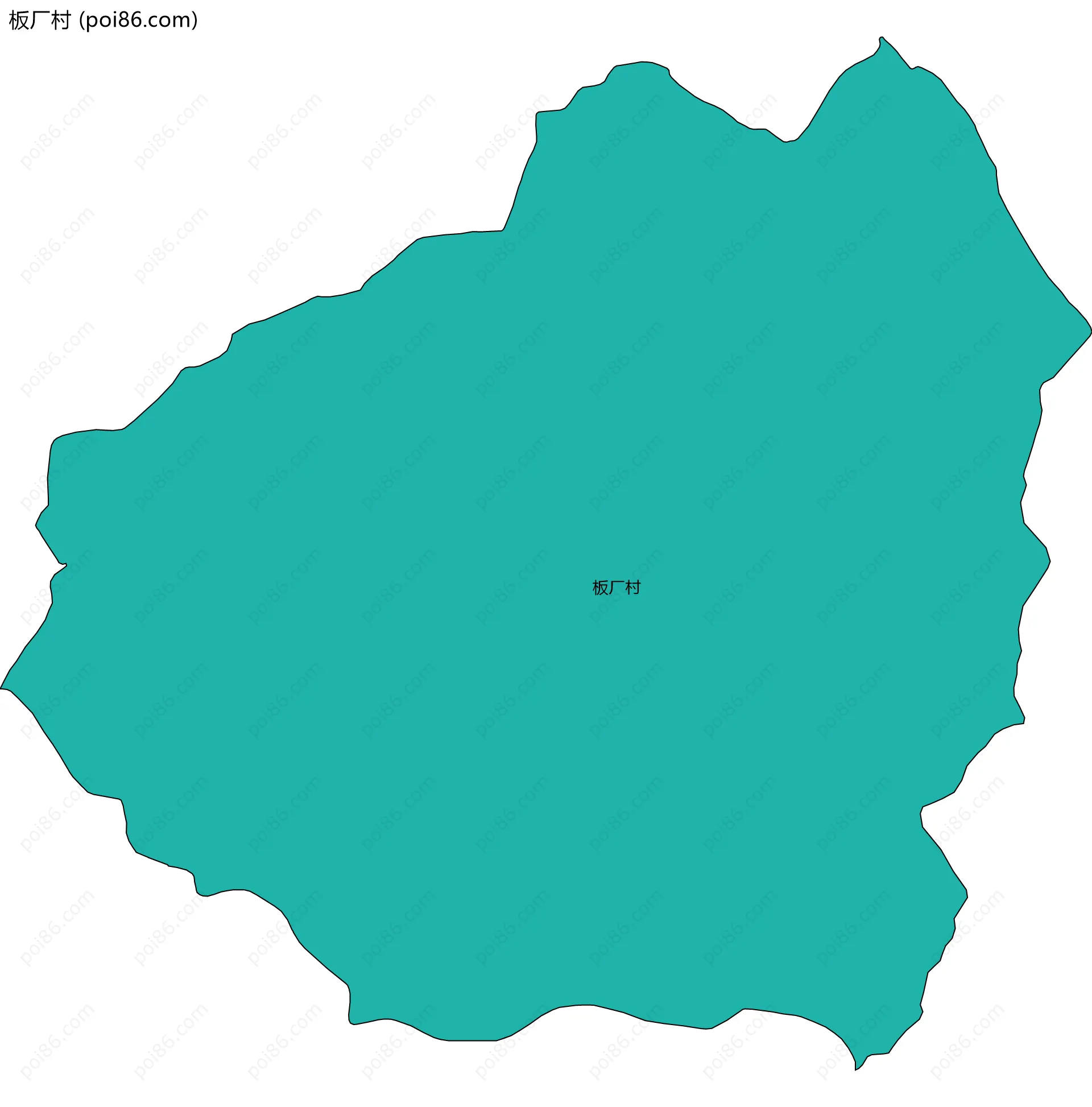 板厂村边界地图