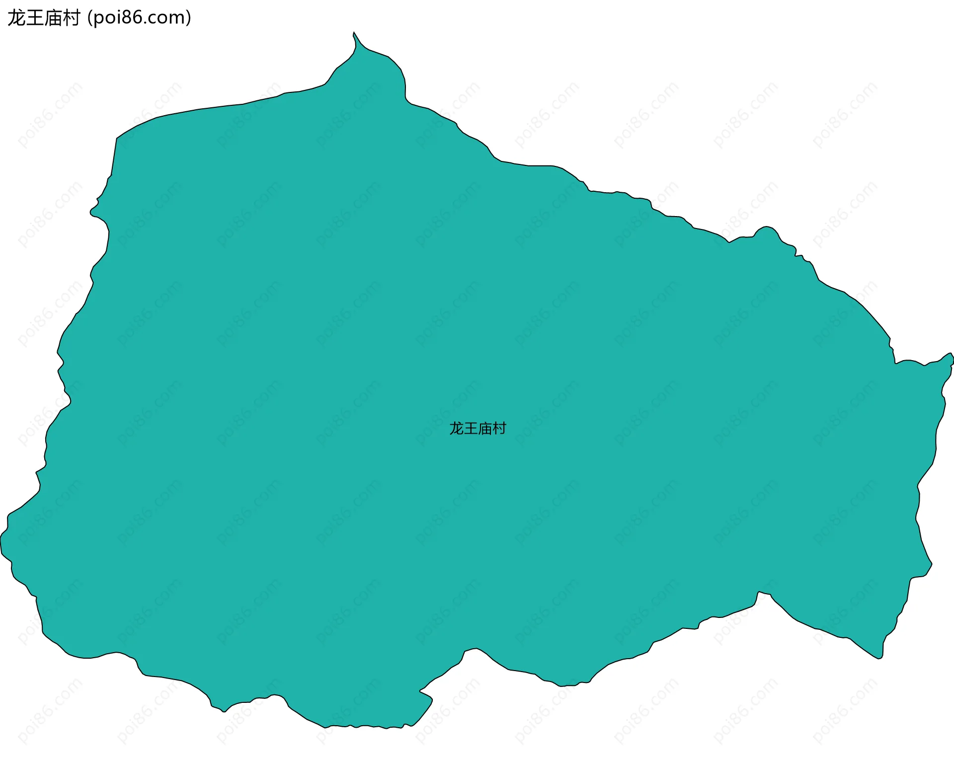 龙王庙村边界地图