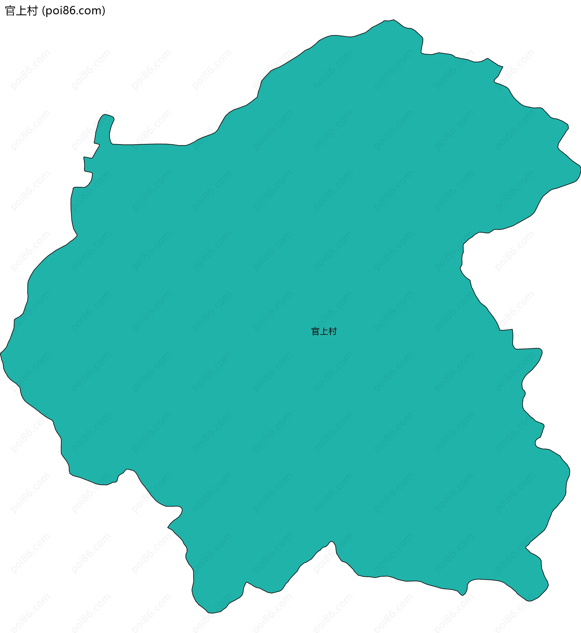 官上村边界地图