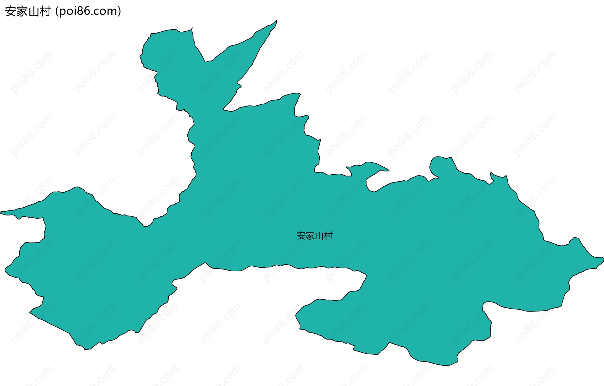 安家山村边界地图