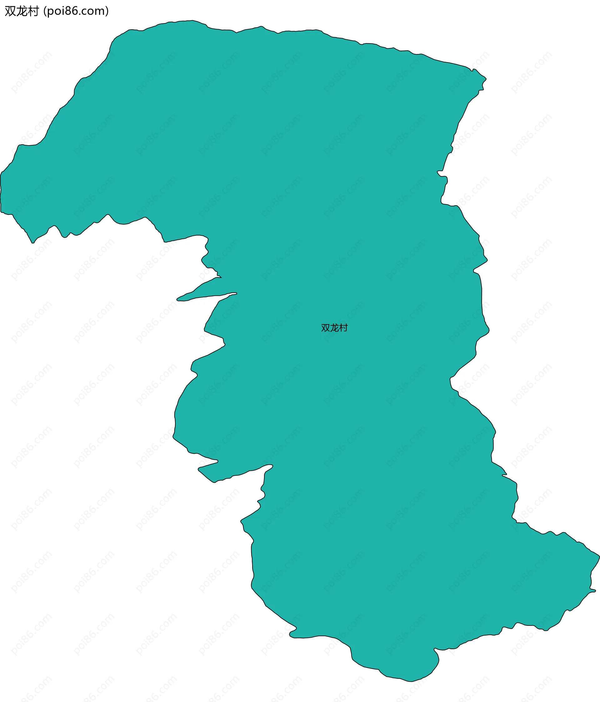 双龙村边界地图