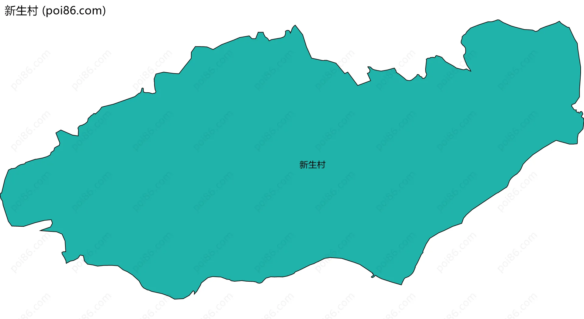 新生村边界地图