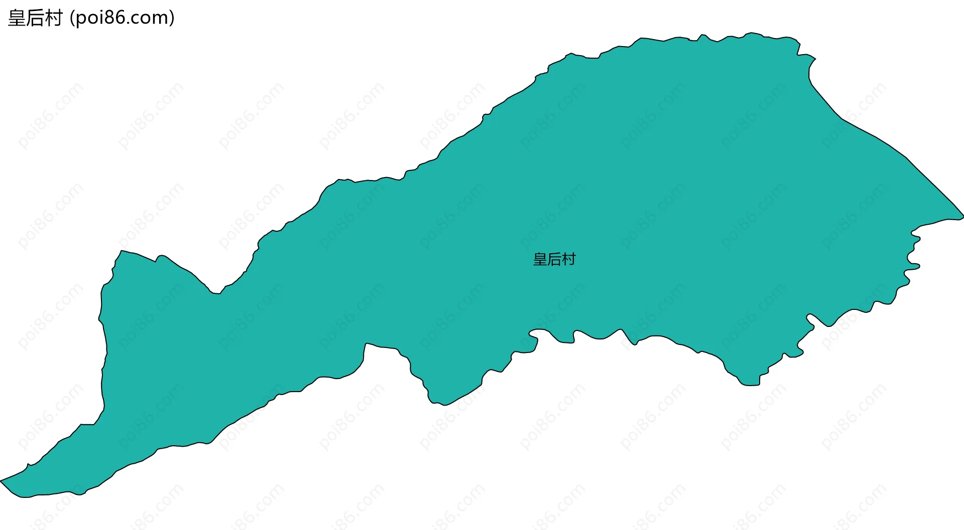 皇后村边界地图