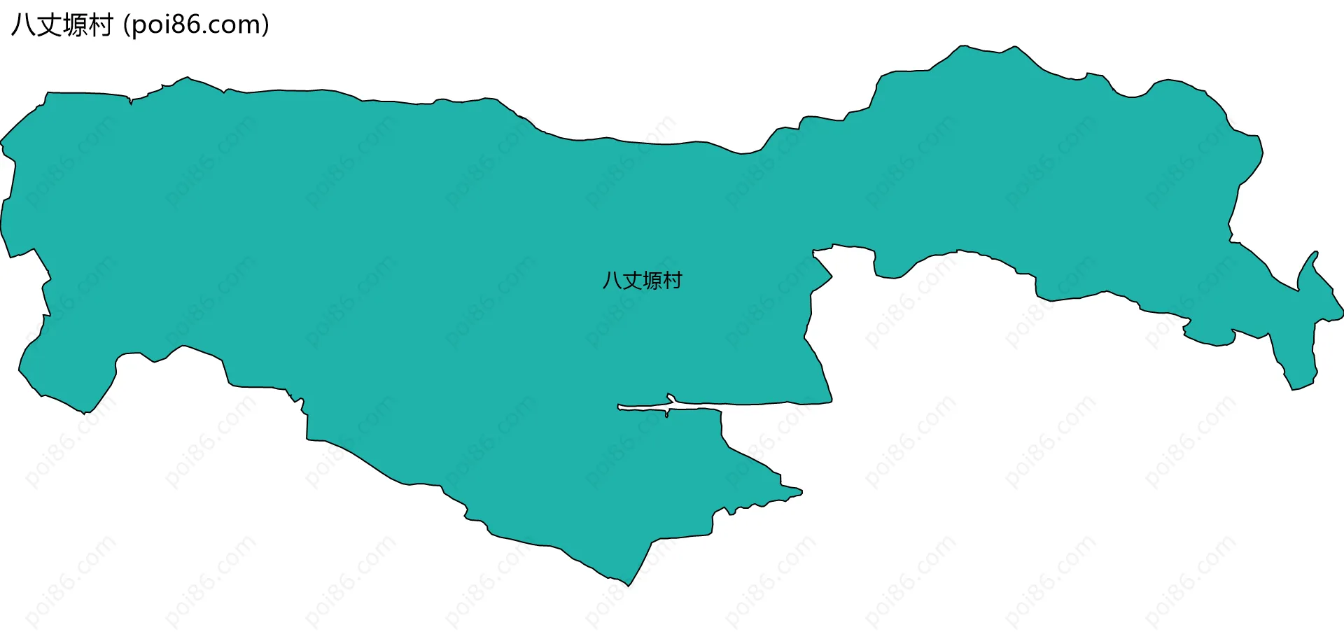 八丈塬村边界地图