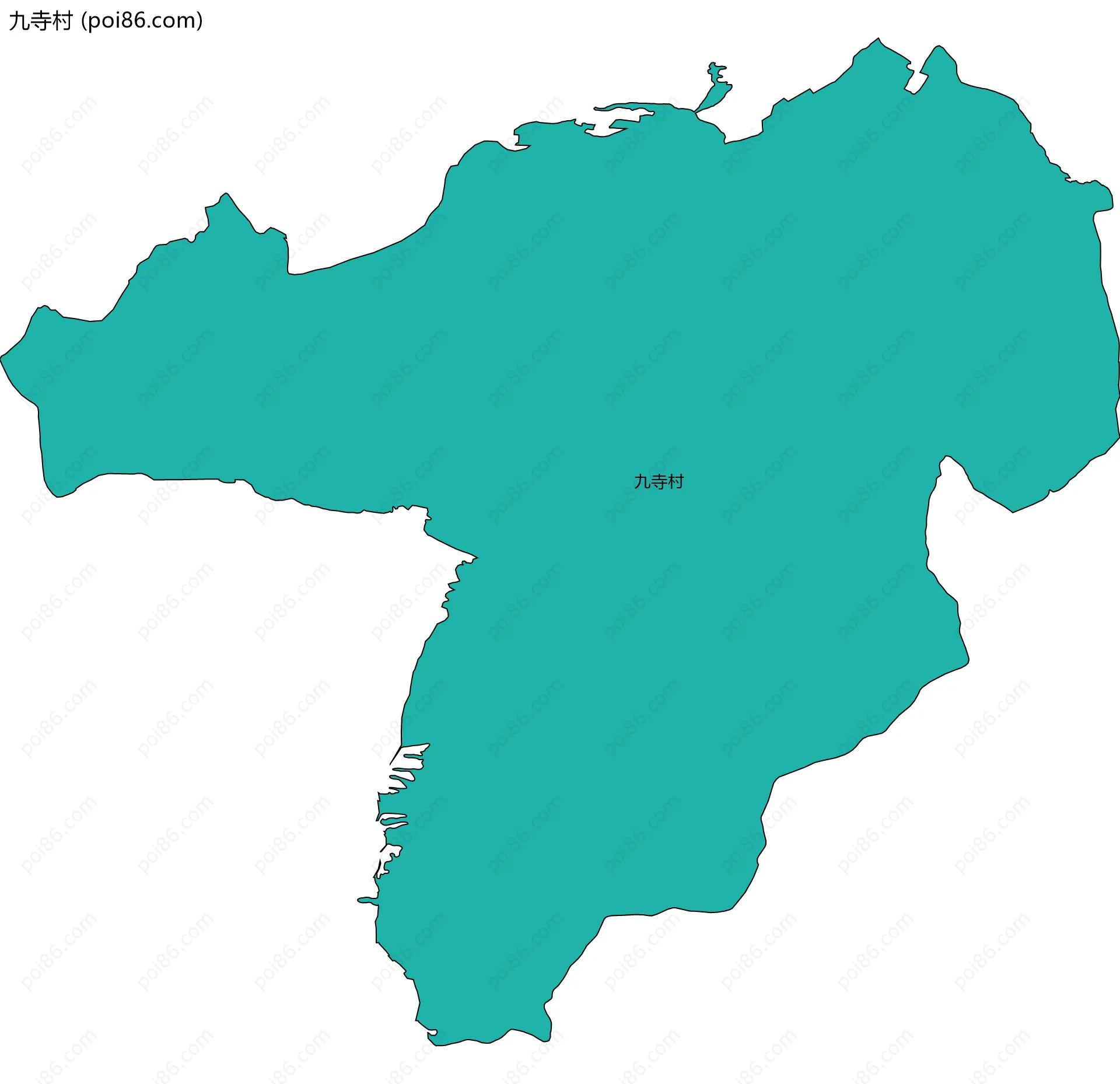九寺村边界地图