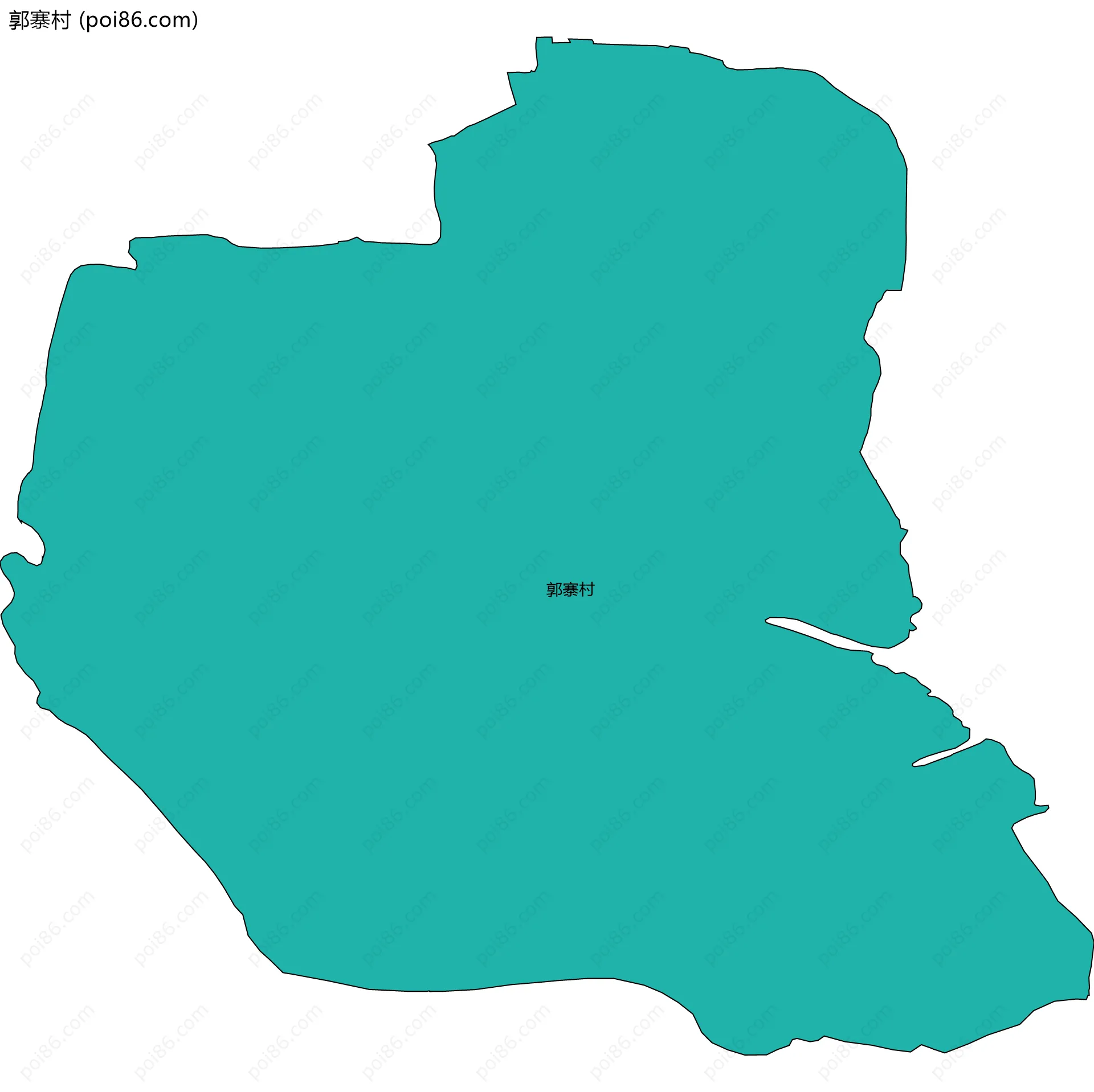 郭寨村边界地图