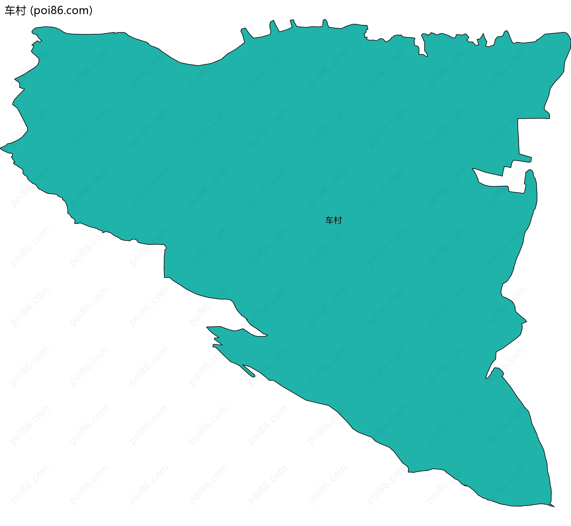 车村边界地图