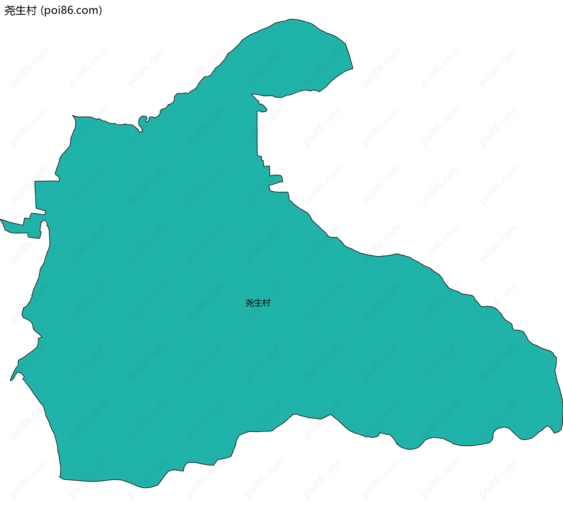 尧生村边界地图