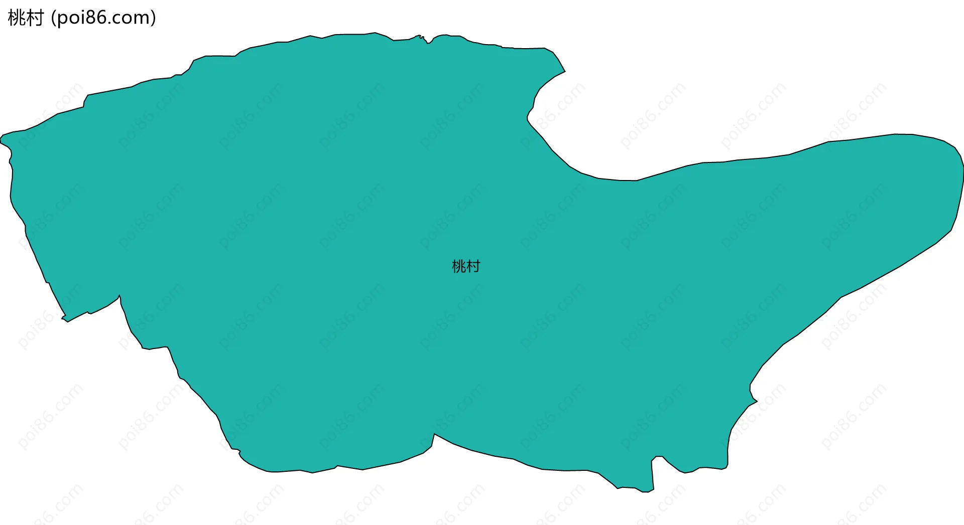 桃村边界地图