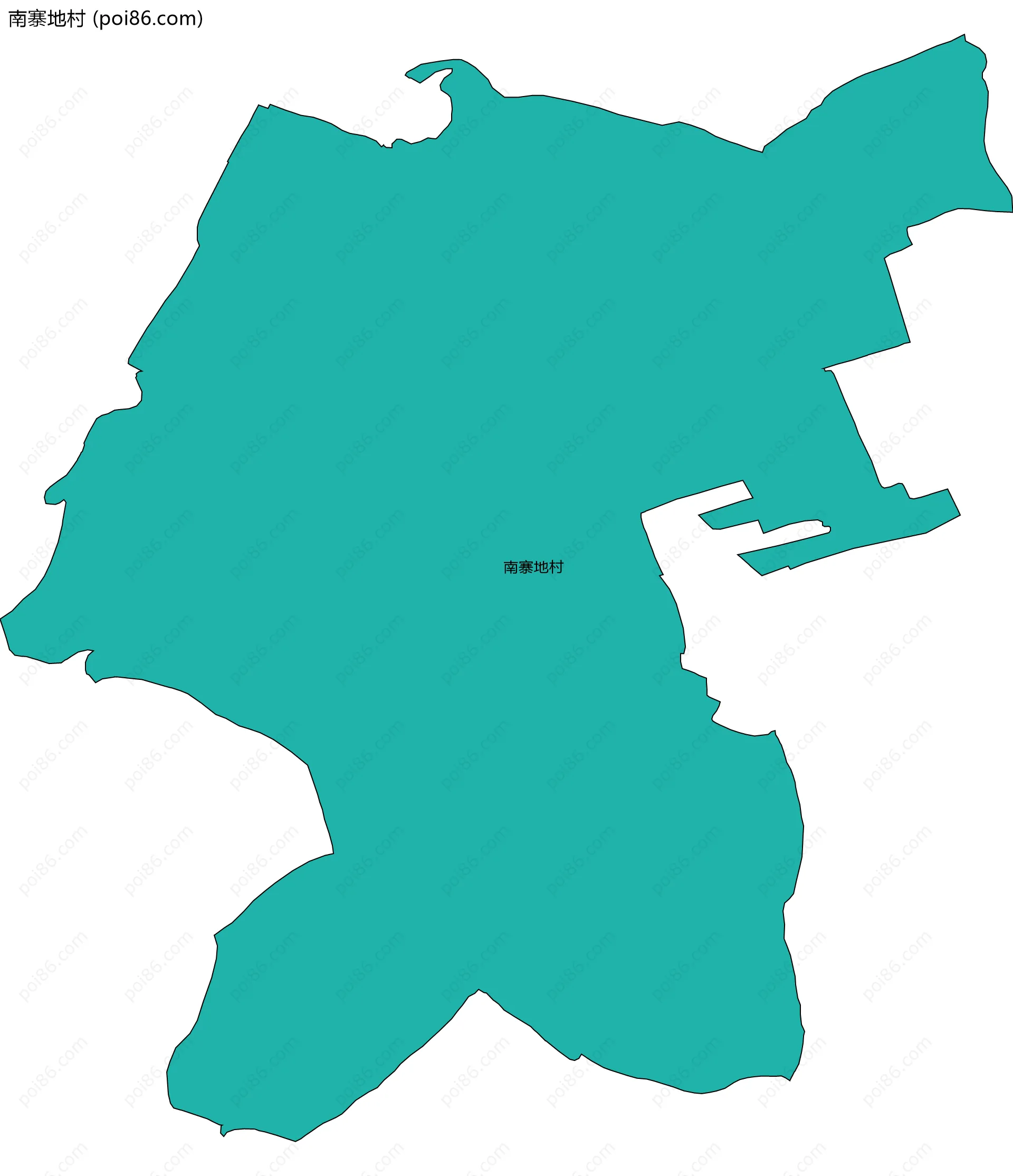 南寨地村边界地图