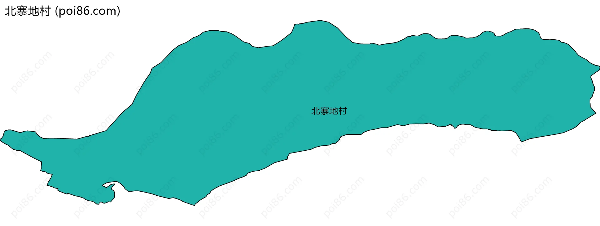 北寨地村边界地图