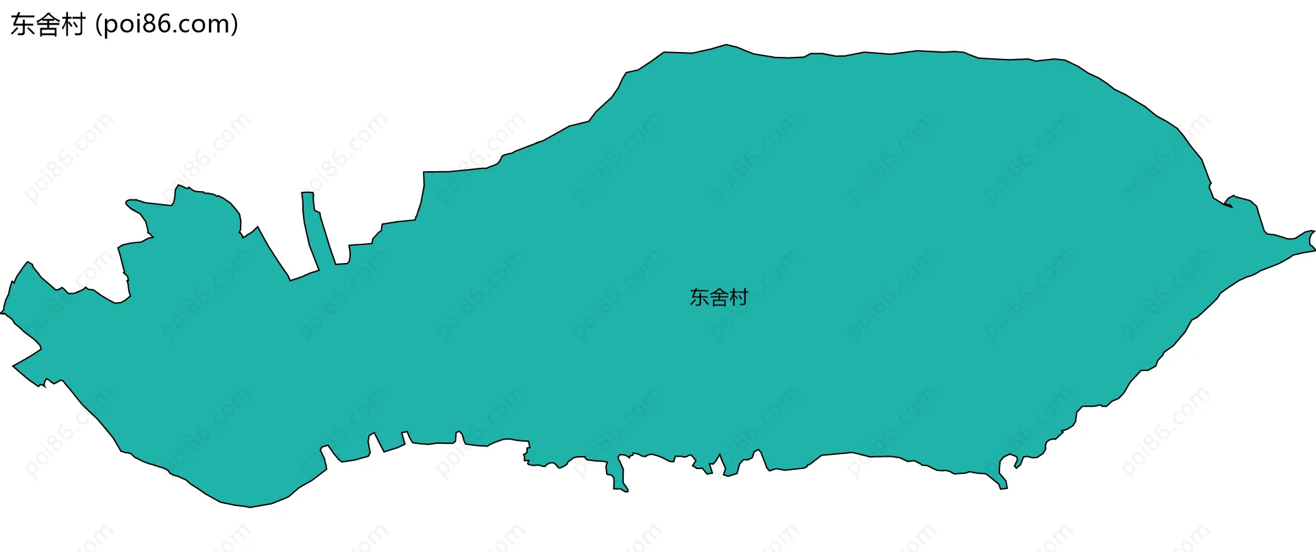 东舍村边界地图