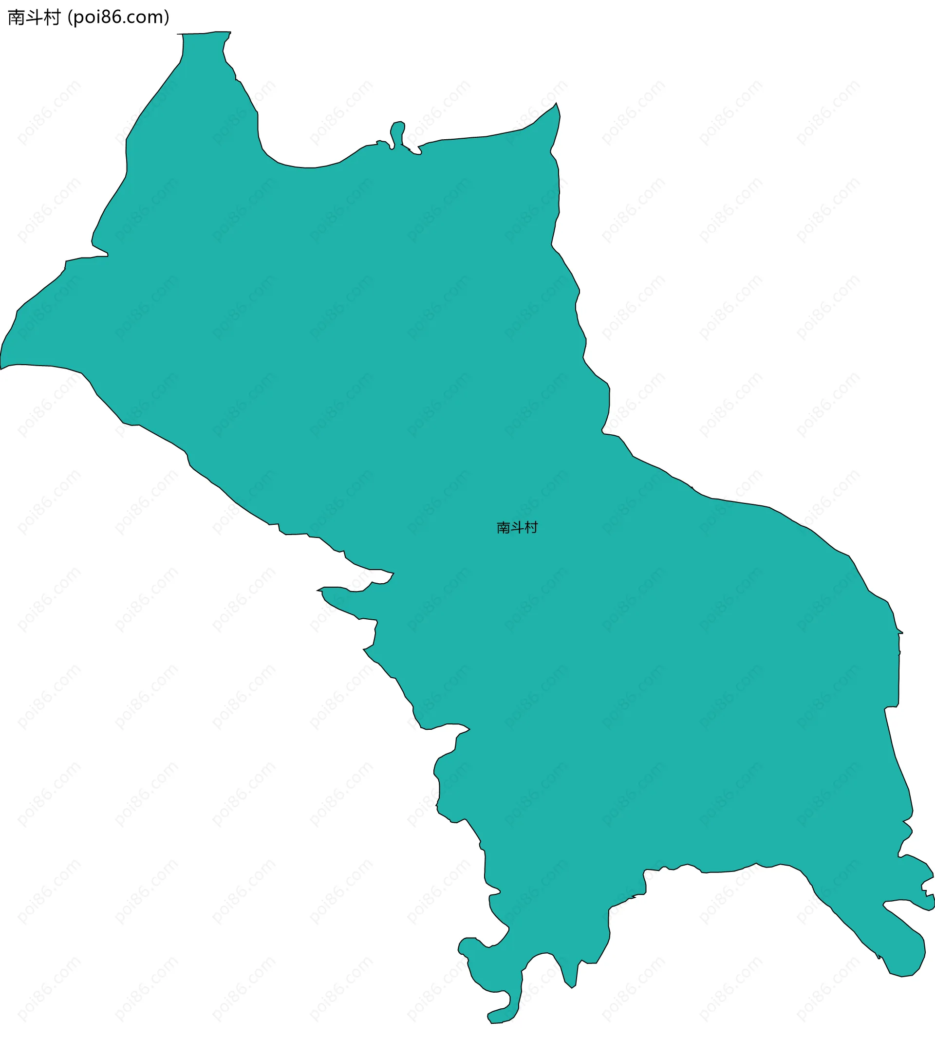 南斗村边界地图