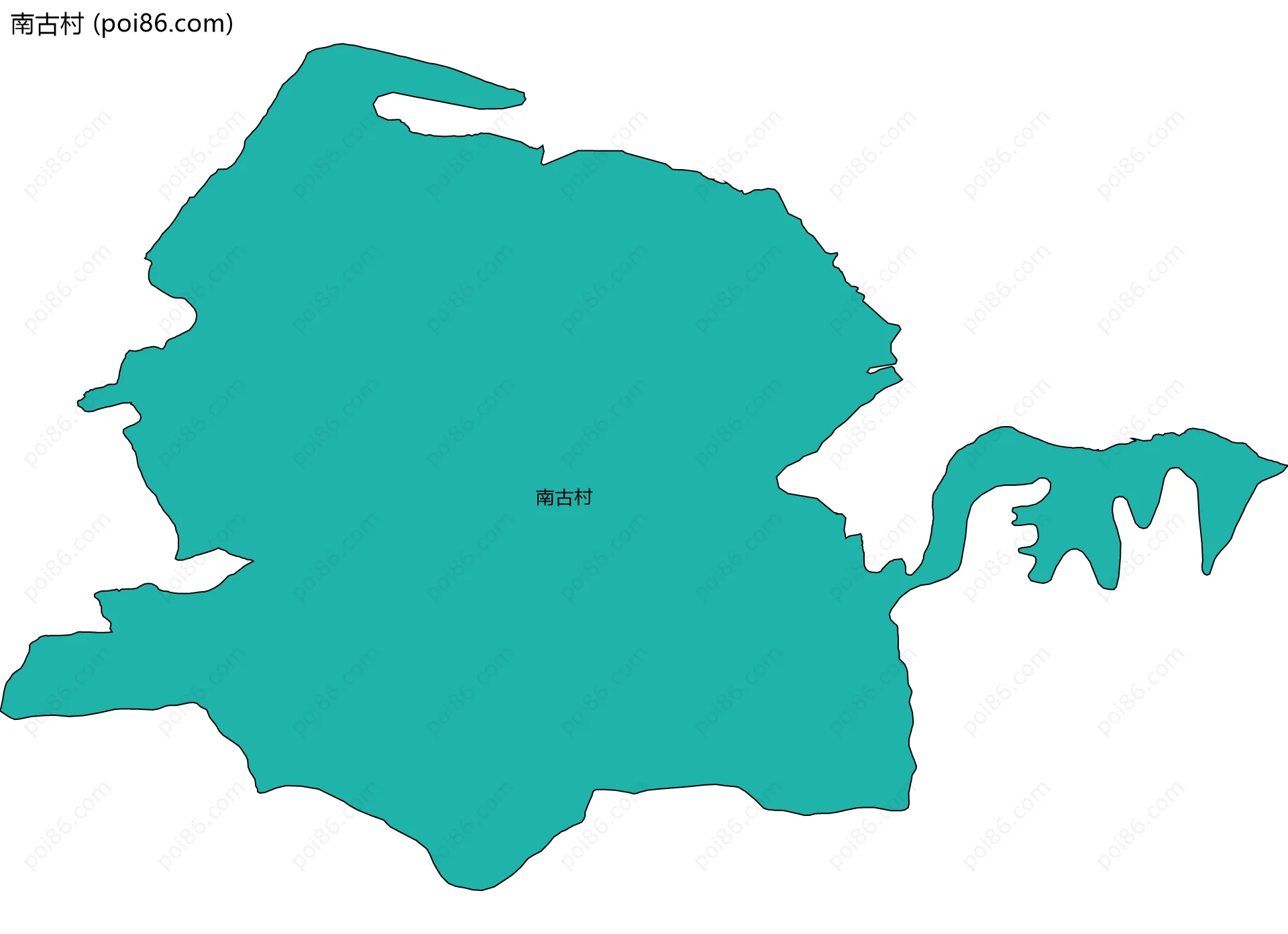 南古村边界地图