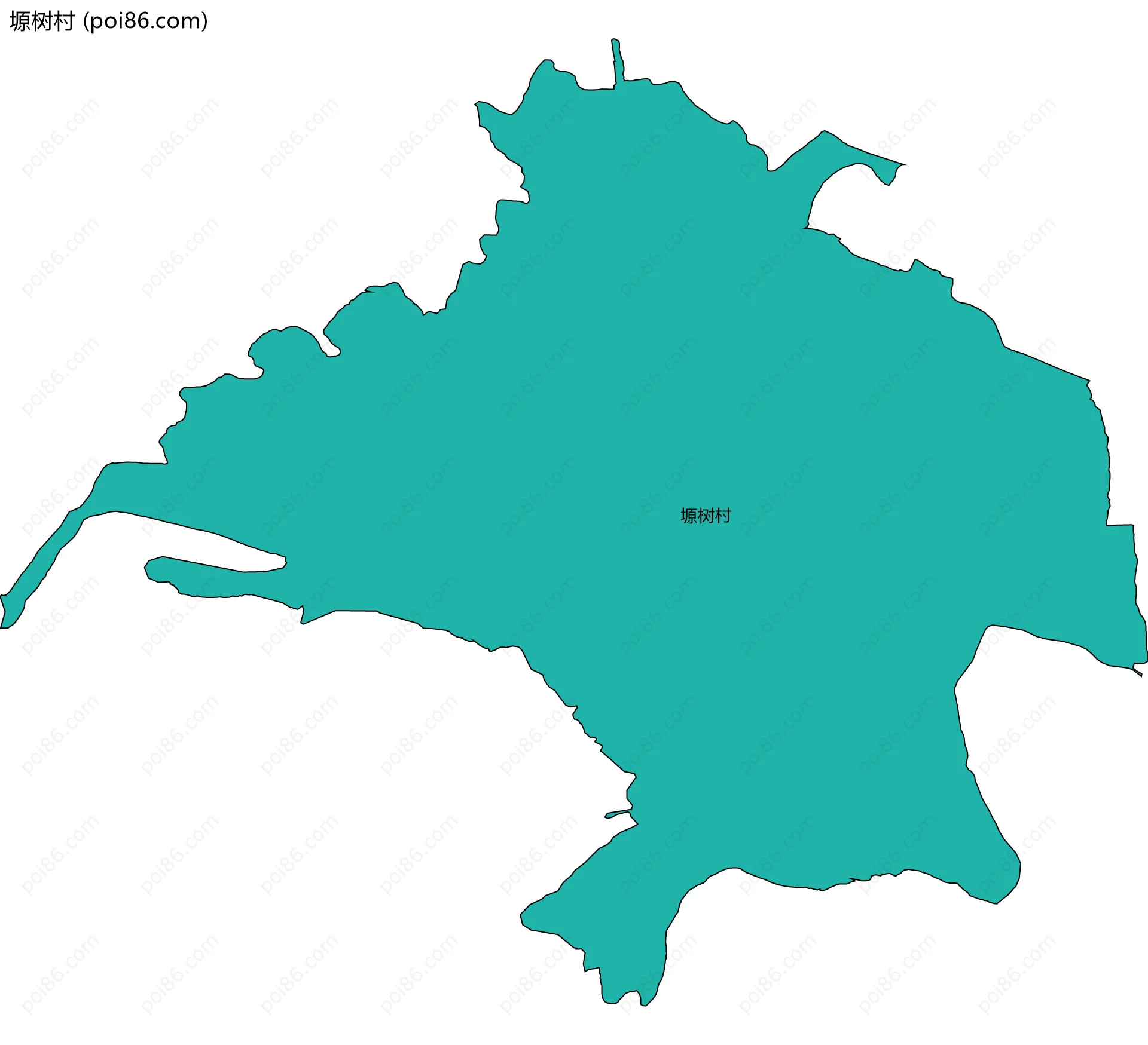 塬树村边界地图