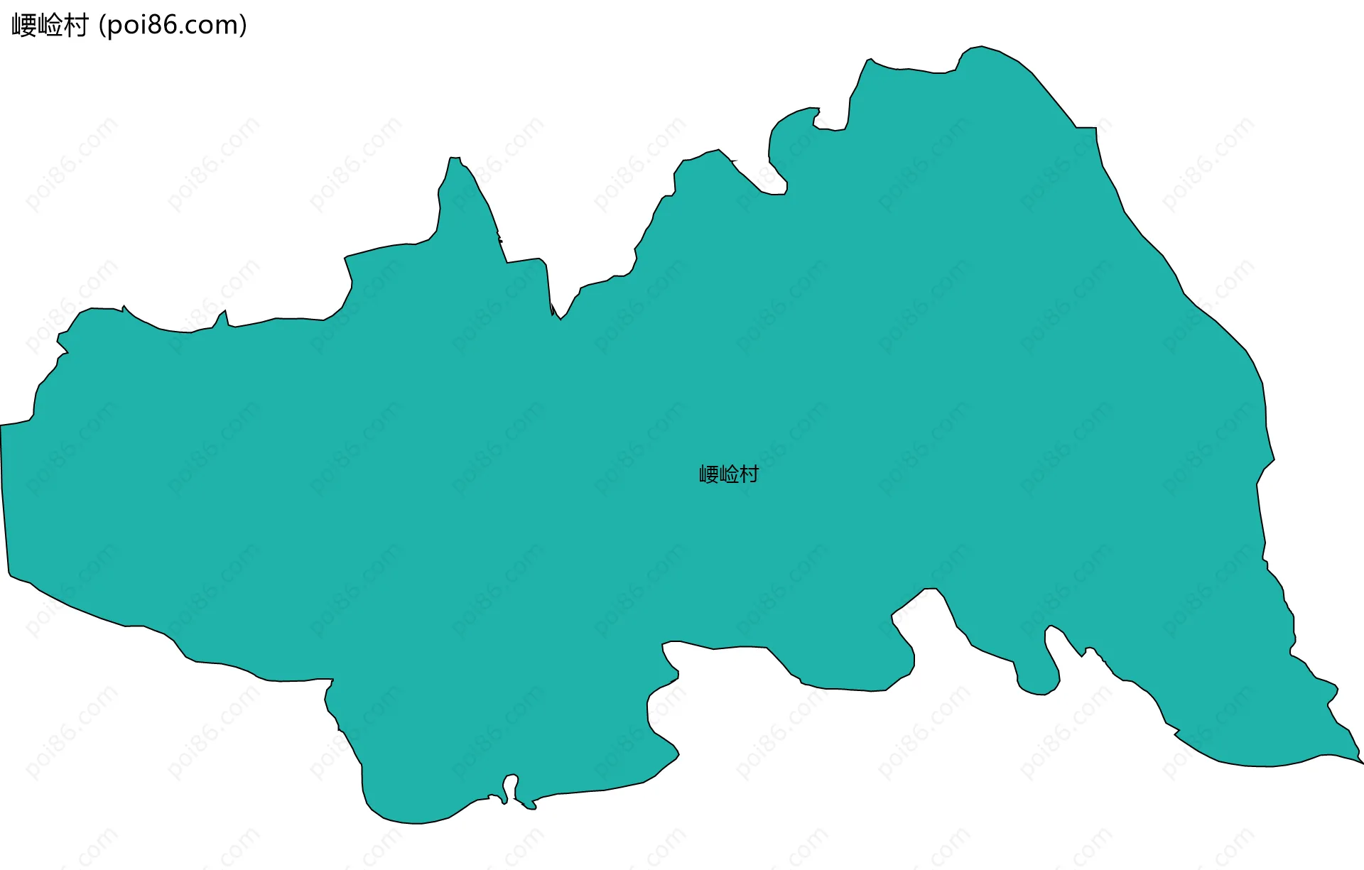 崾崄村边界地图